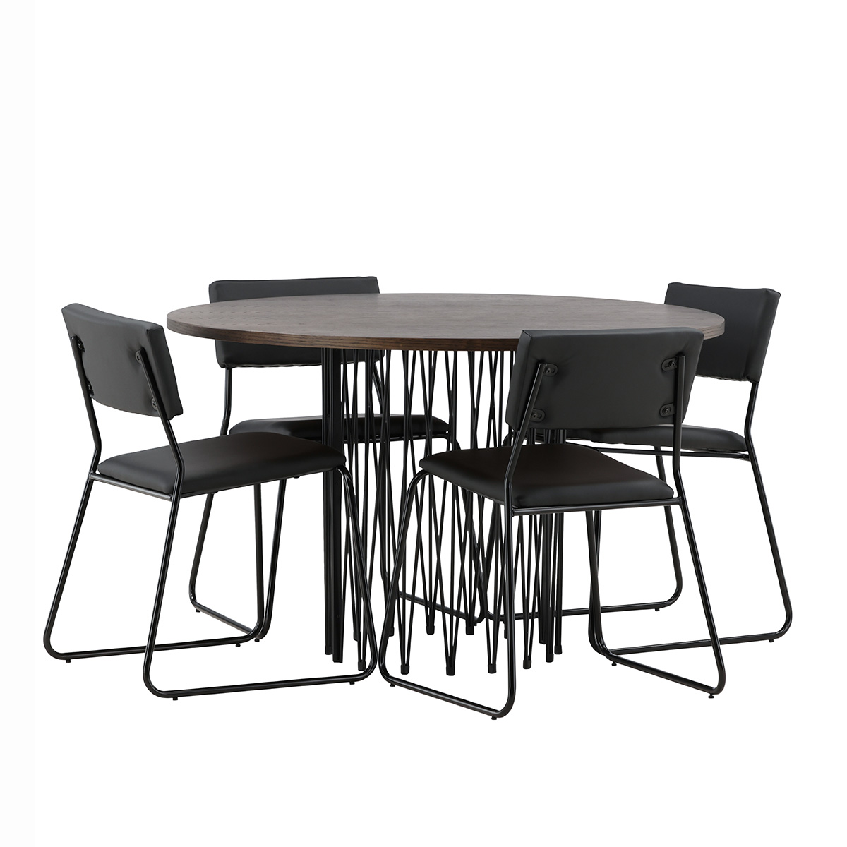 Spisegruppe furniture/fashion Stone med 4 Kenth Stoler