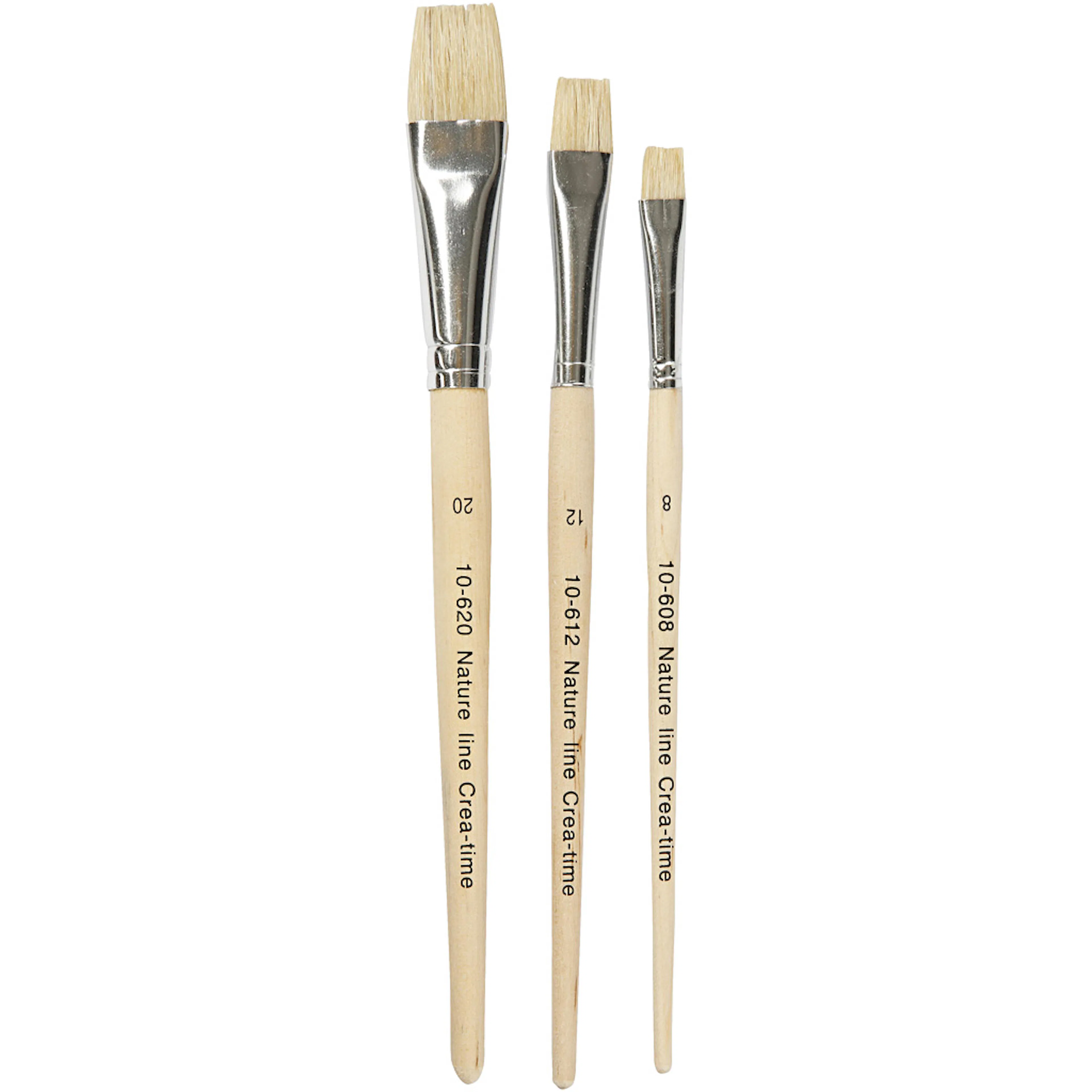 Pensler Creativ Company Natur Line Nr 8-12-20 Korte Skaft 3 Stk/1 Pk