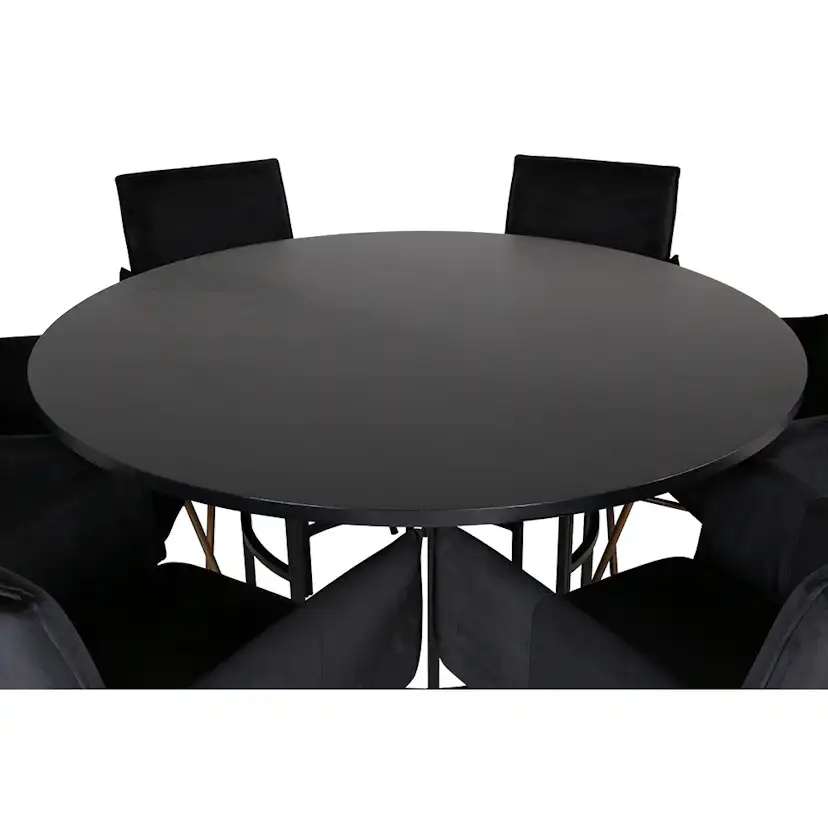 Spisegruppe furniture/fashion Copenhagen Ø140 cm med 6 Petra Stoler