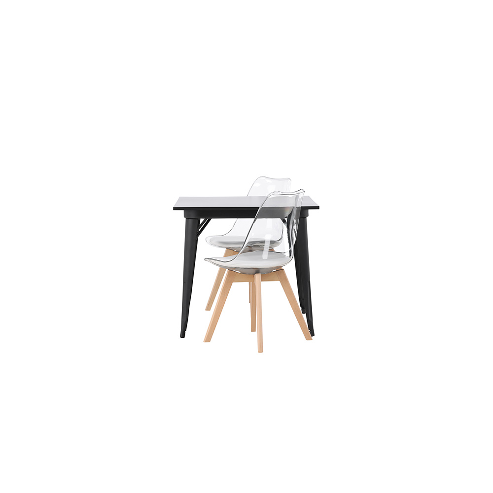 Spisegruppe Venture Home Tempe med 2 stk Edvin Stoler