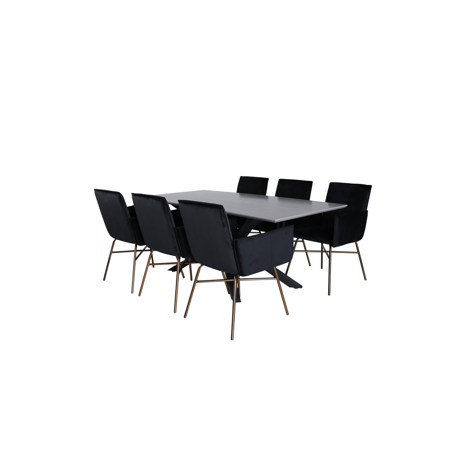 Spisegruppe Venture Home Piata med 6 Annika Stoler