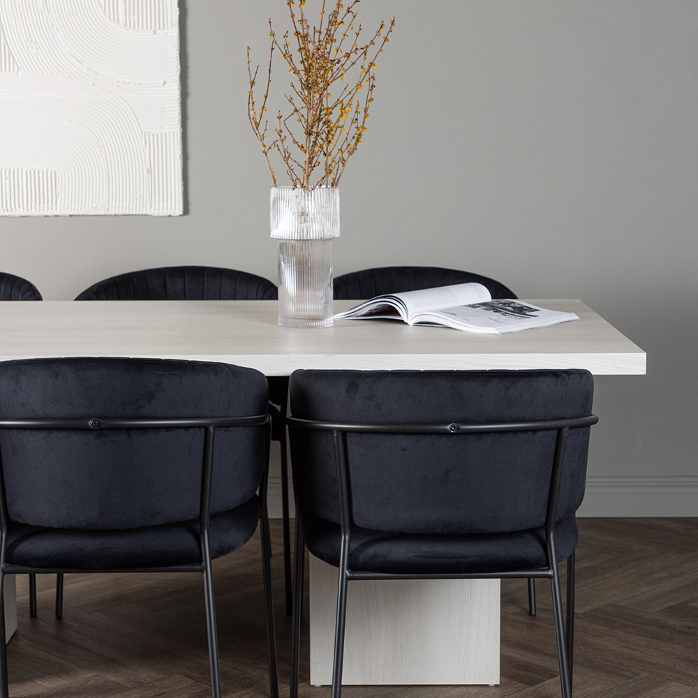 Spisegruppe Venture Home Olga med 6 Selma Stoler