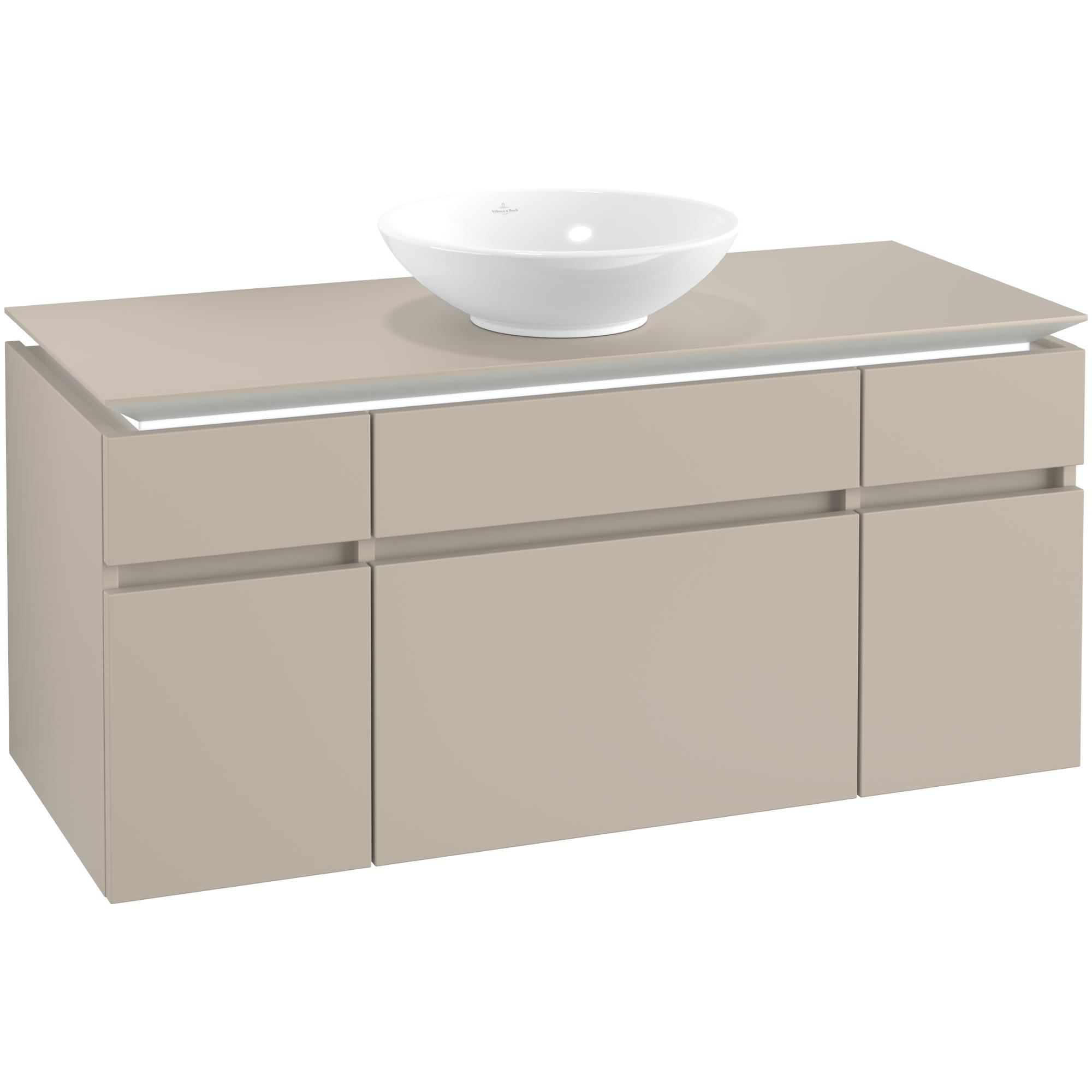 Tvättställsskåp Villeroy & Boch Legato med 5 Lådor för Ytmonterat Tvättställ från Övriga V&B Serier