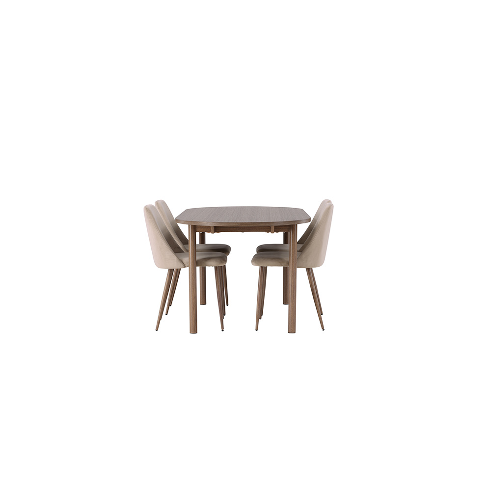 Spisegruppe Venture Home Andy med 4 stk Night Stoler