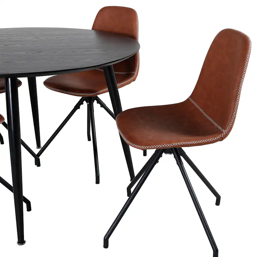 Spisegruppe Venture Home Dipp med 4 Polar Spin Stoler