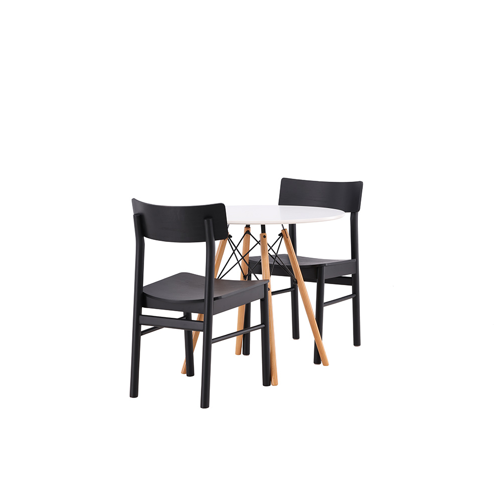 Spisegruppe Venture Home Danburi Ø 60 cm med 2 Montros Stoler