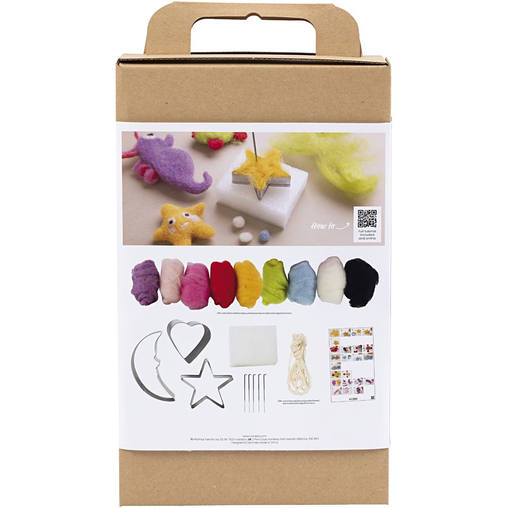 Nålfilting Creativ Company DIY Kit Dyr i Vann