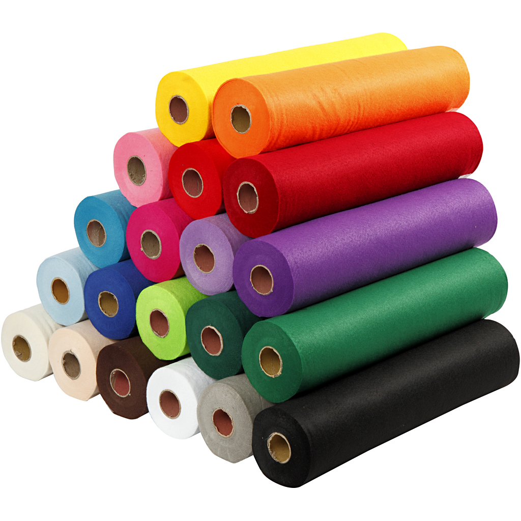 Hobbyfilt Creativ Company Ass Farger 20x5 m/1 Pk