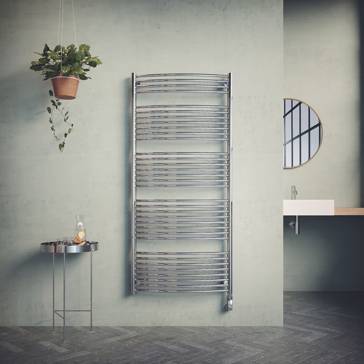 Borgholm El Krom, *1760x750mm/600w BxH: 750x1640 mm. Strøm Krom
