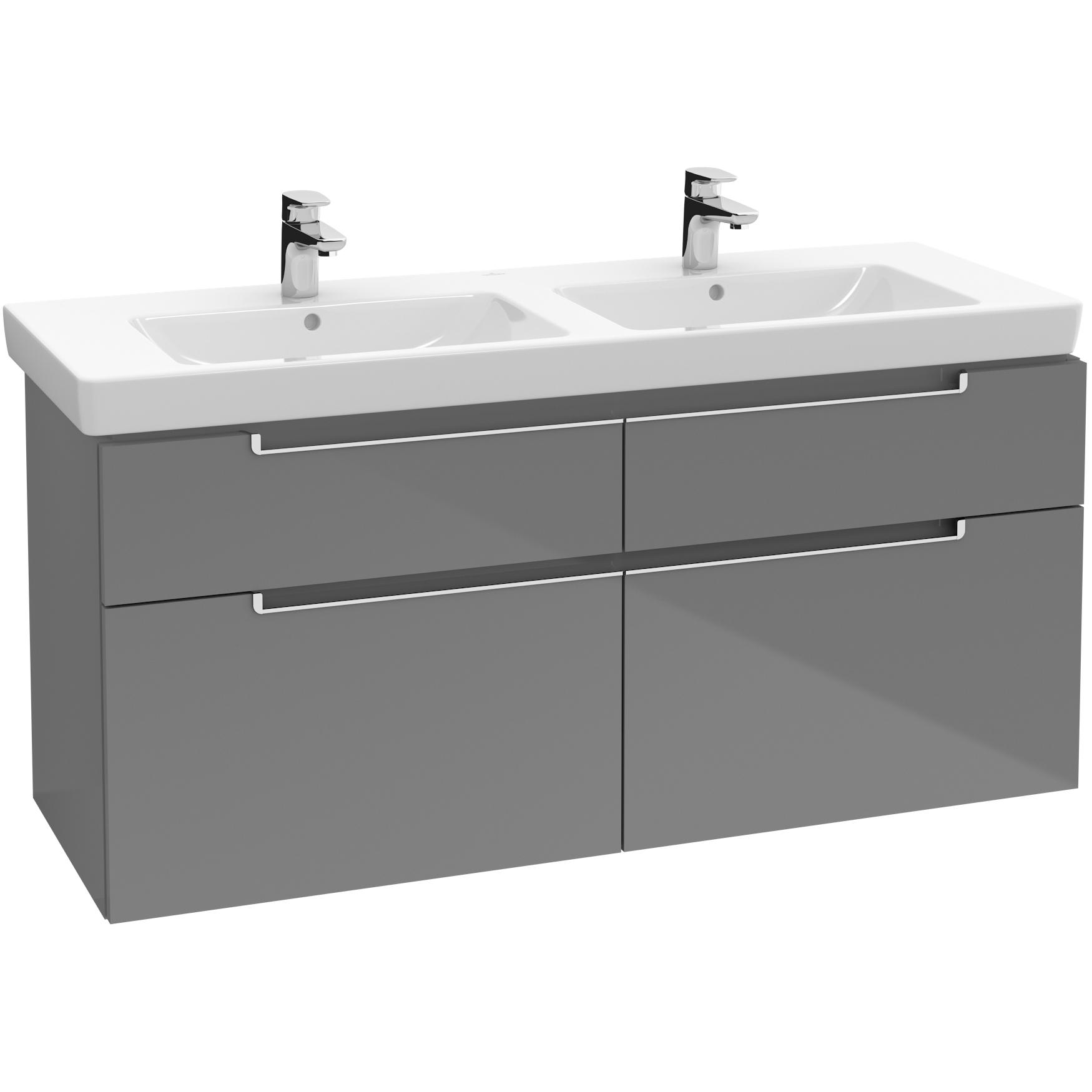 Tvättställsskåp Villeroy & Boch Subway 2.0 för Dubbla Tvättställ