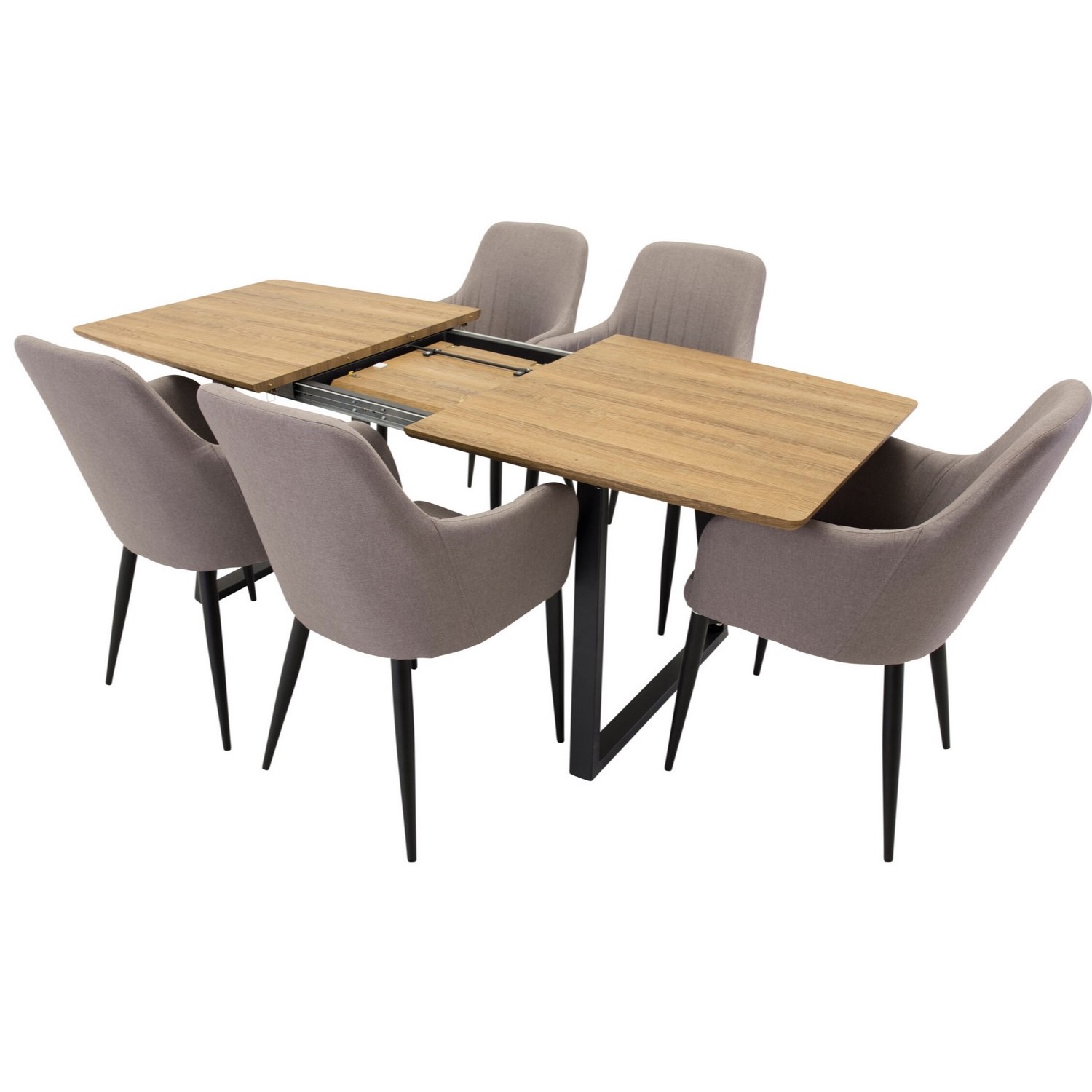 Spisegruppe Venture Home Inca med 4stk Comfort Stoler