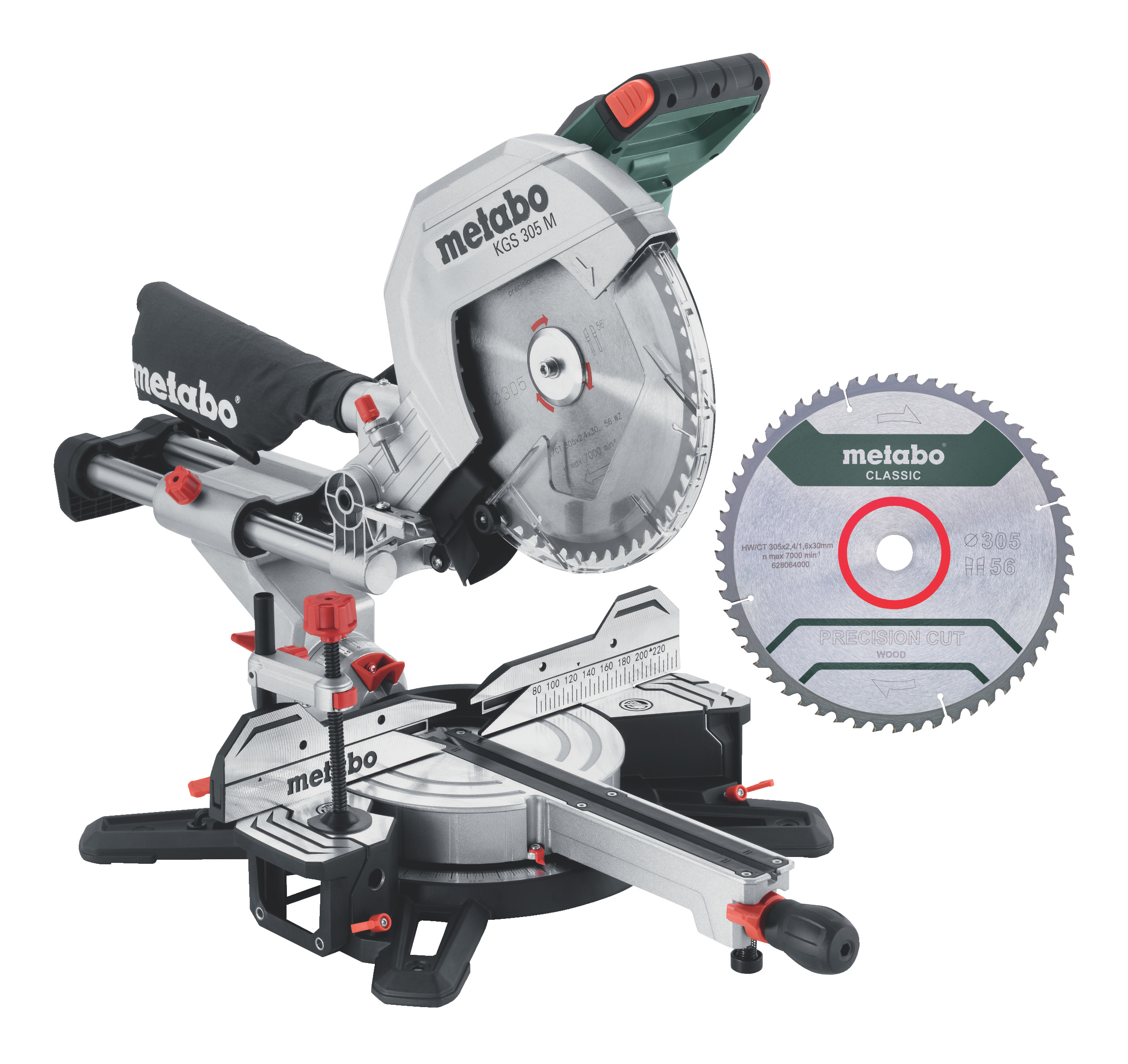 Kapp-/gjæringssag Metabo KGS 305 M + Ekstra Sagblad