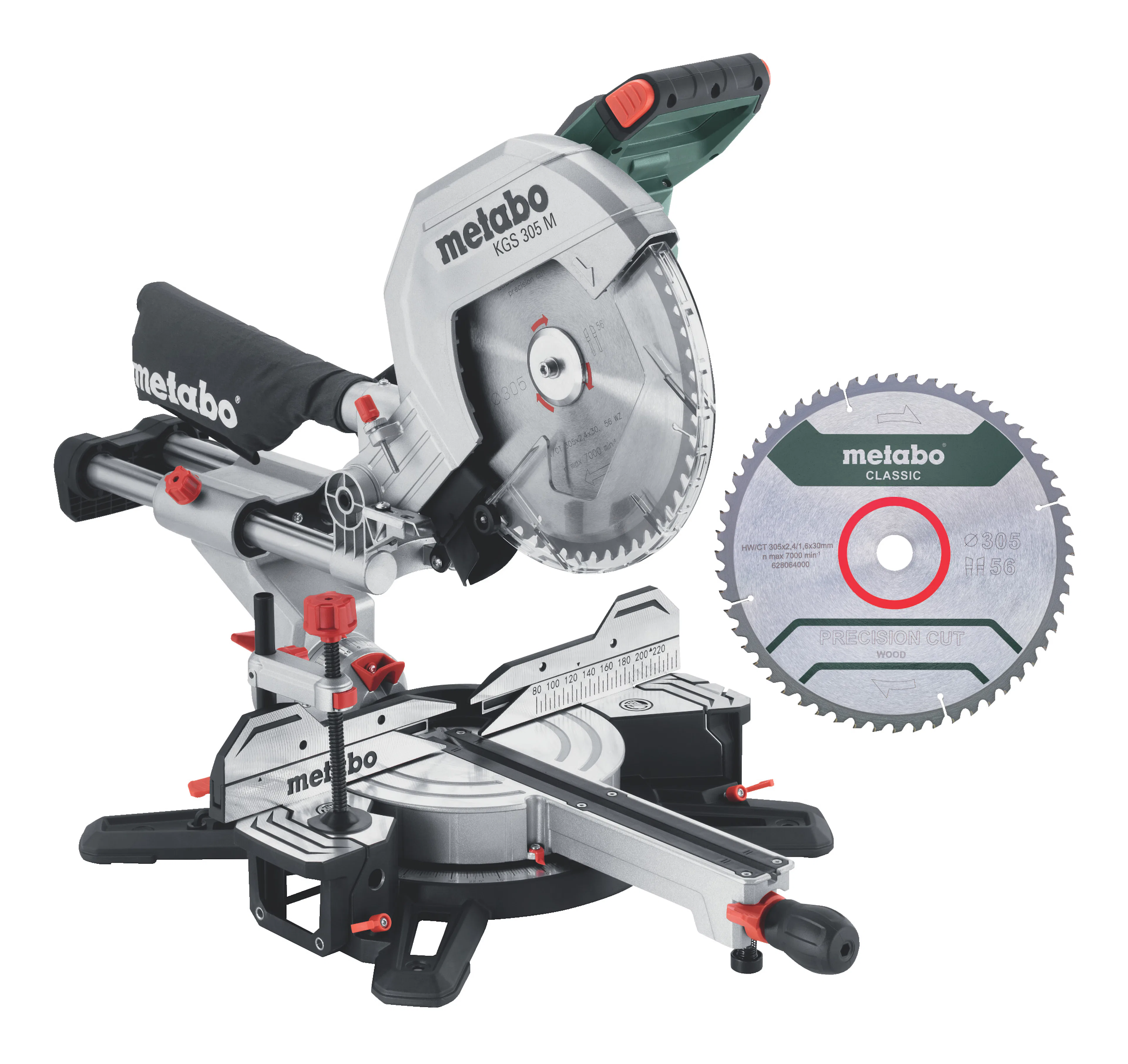 Kapp-/gjæringssag Metabo KGS 305 M + Ekstra Sagblad