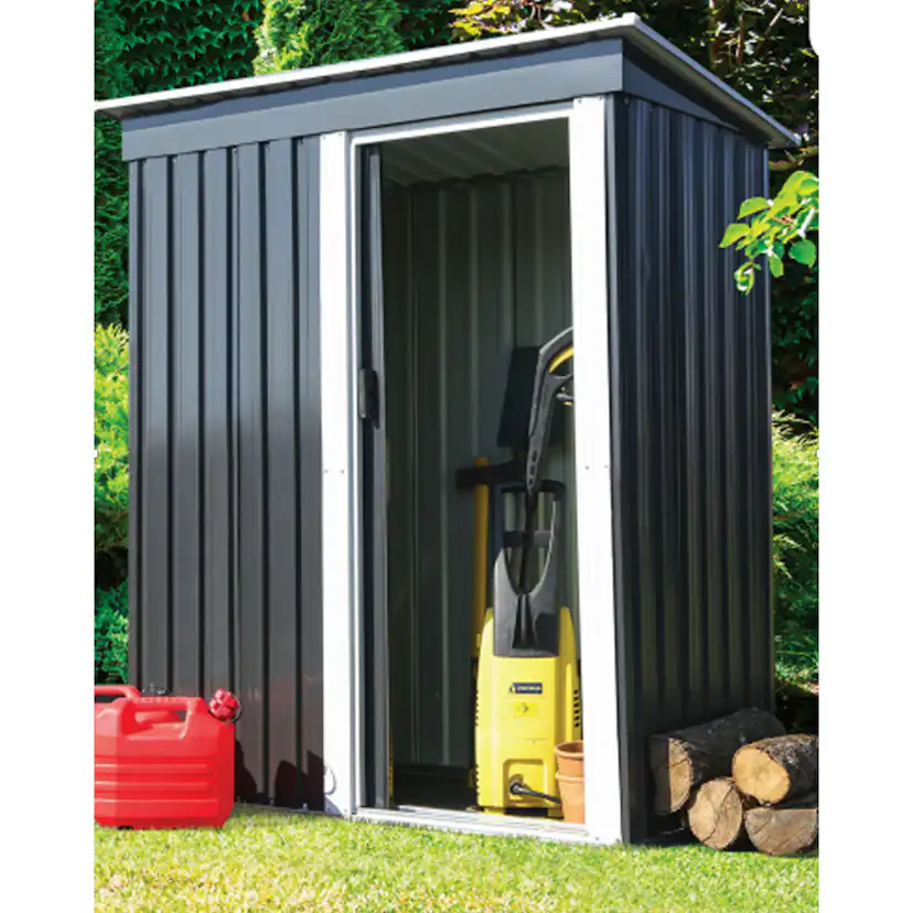 Lagerbod Metalcraft 1,3m² Dobbel Skyvedør Ferdig Byggesett