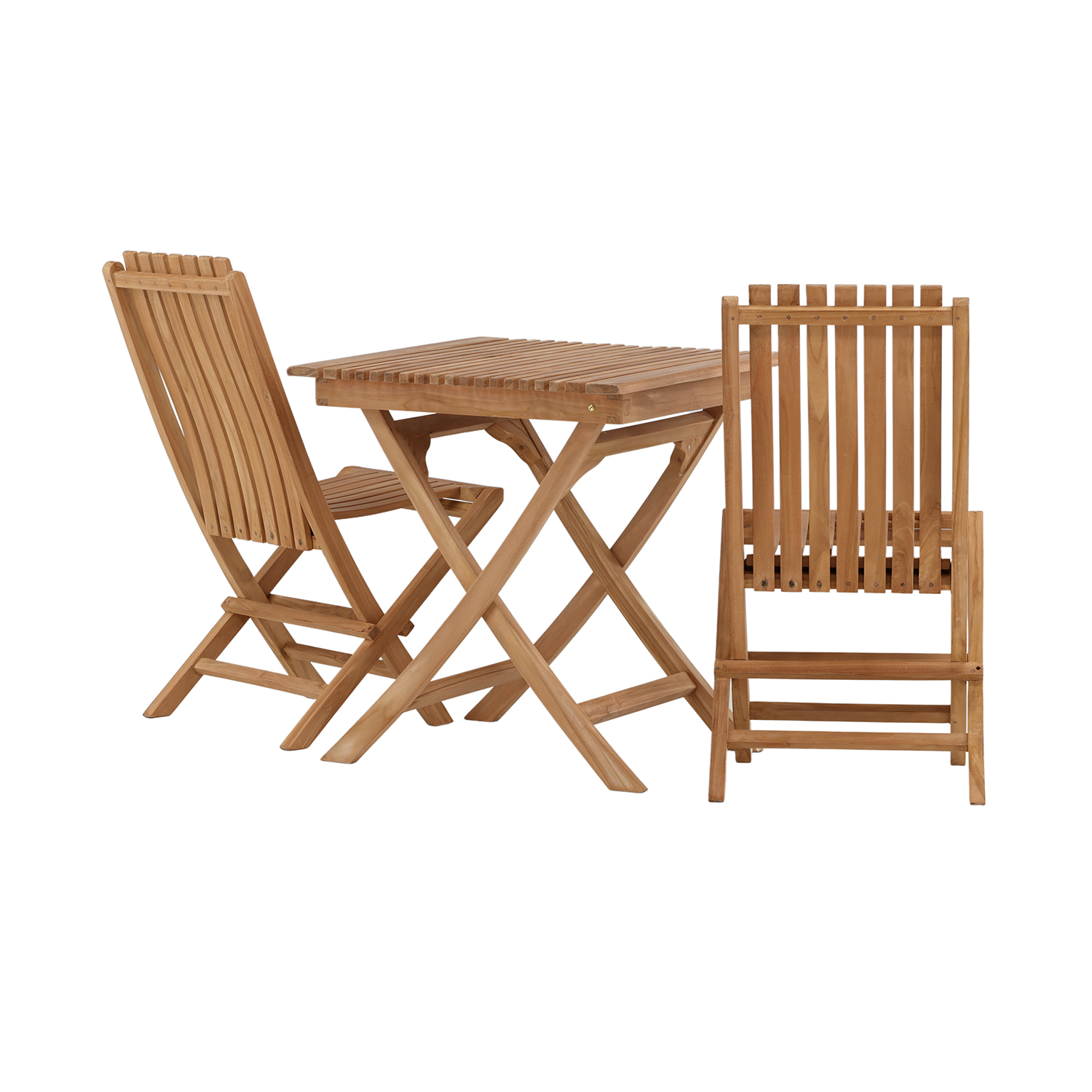 Cafégruppe Venture Home Ghana 70x70 med 2 Ghana Sammenleggbare Stoler