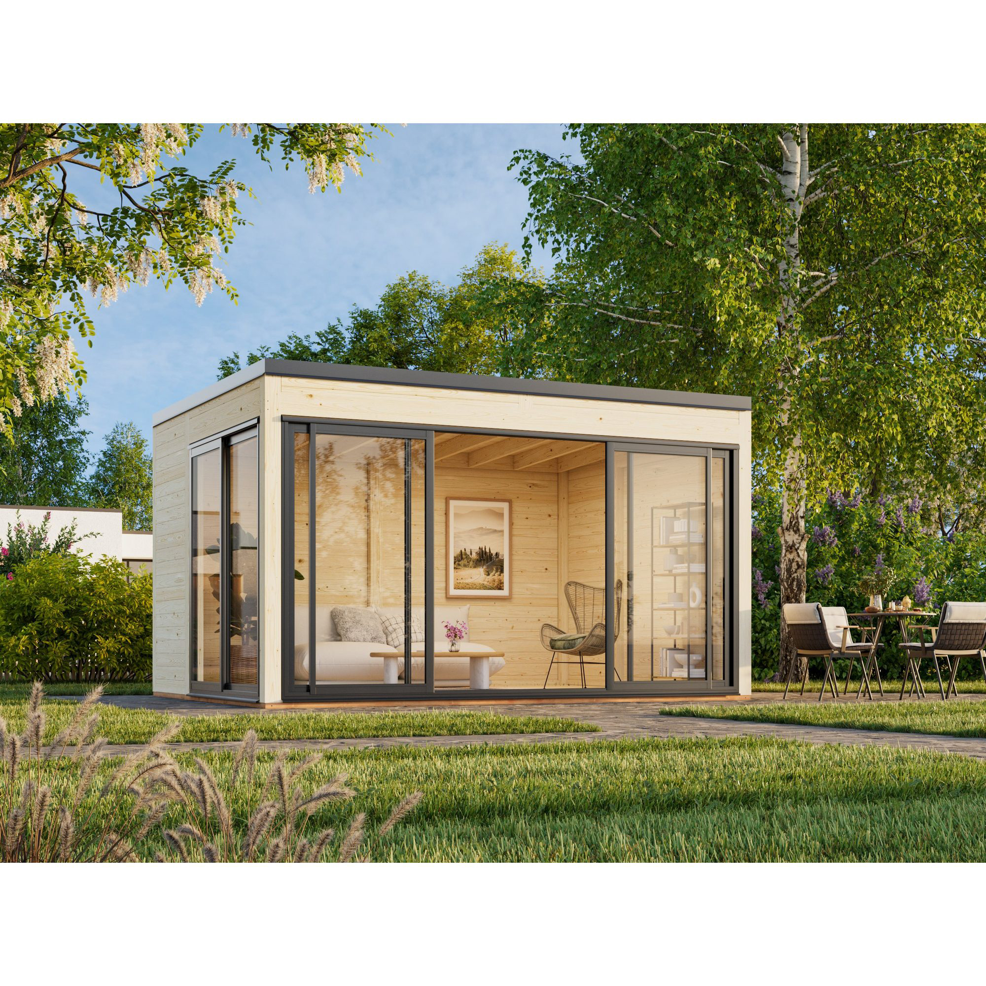 Hagestue Palmako Serena 13,4 m² Set 1 Slide Plus (inv. 12,6 m²)