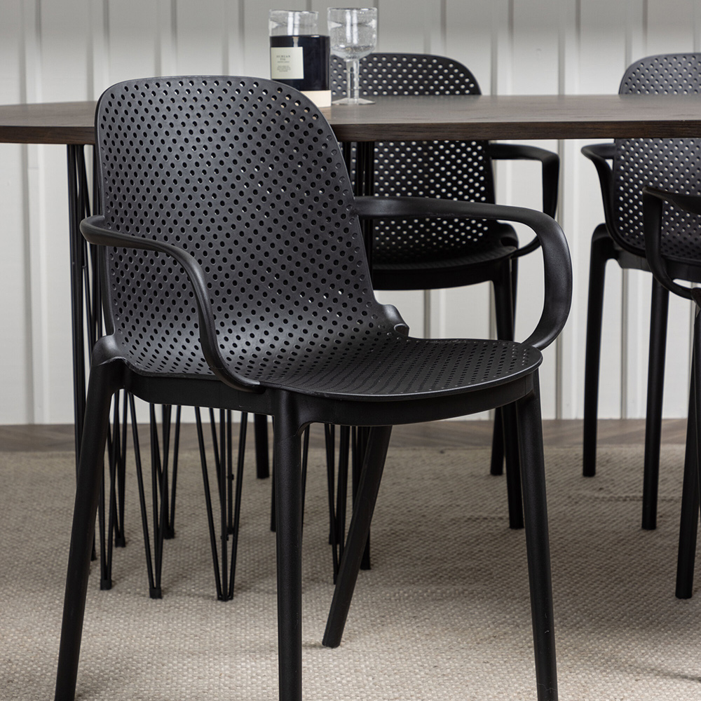 Spisegruppe furniture/fashion Stone med 4 Baltimore Stoler