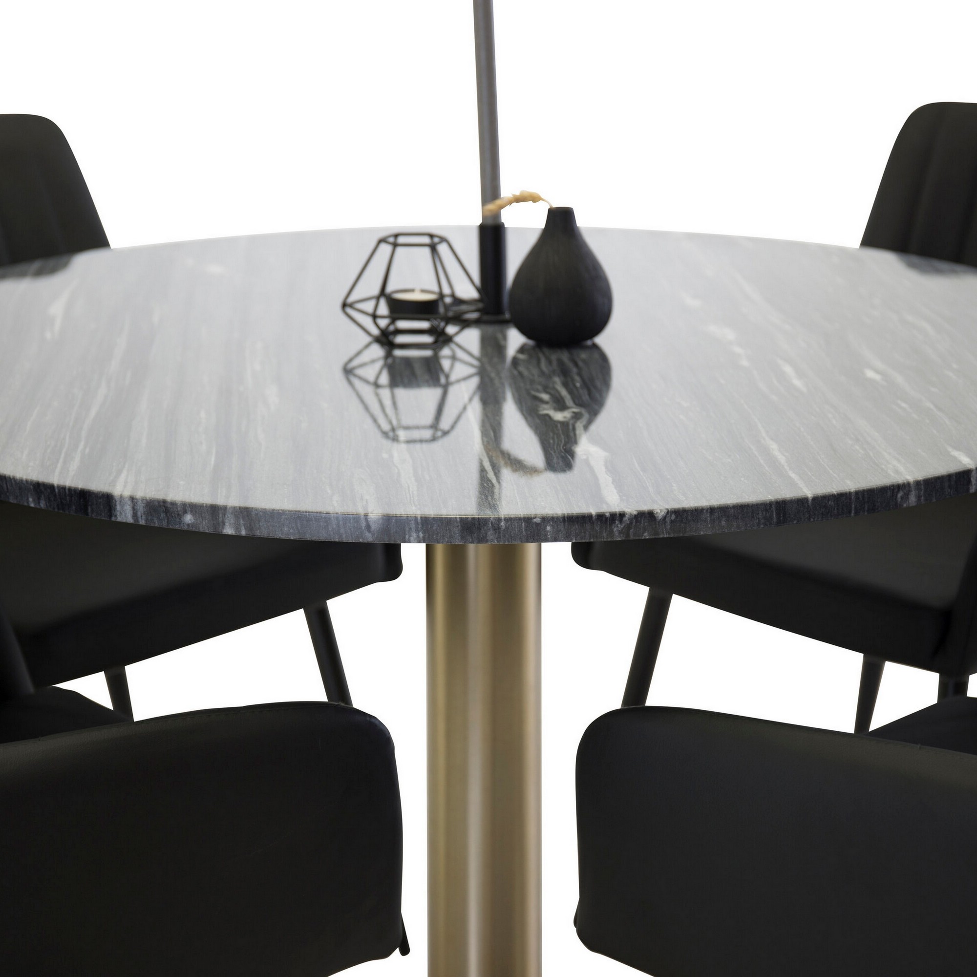 Spisegruppe Venture Home Estelle Rund med 4stk Comfort Stoler