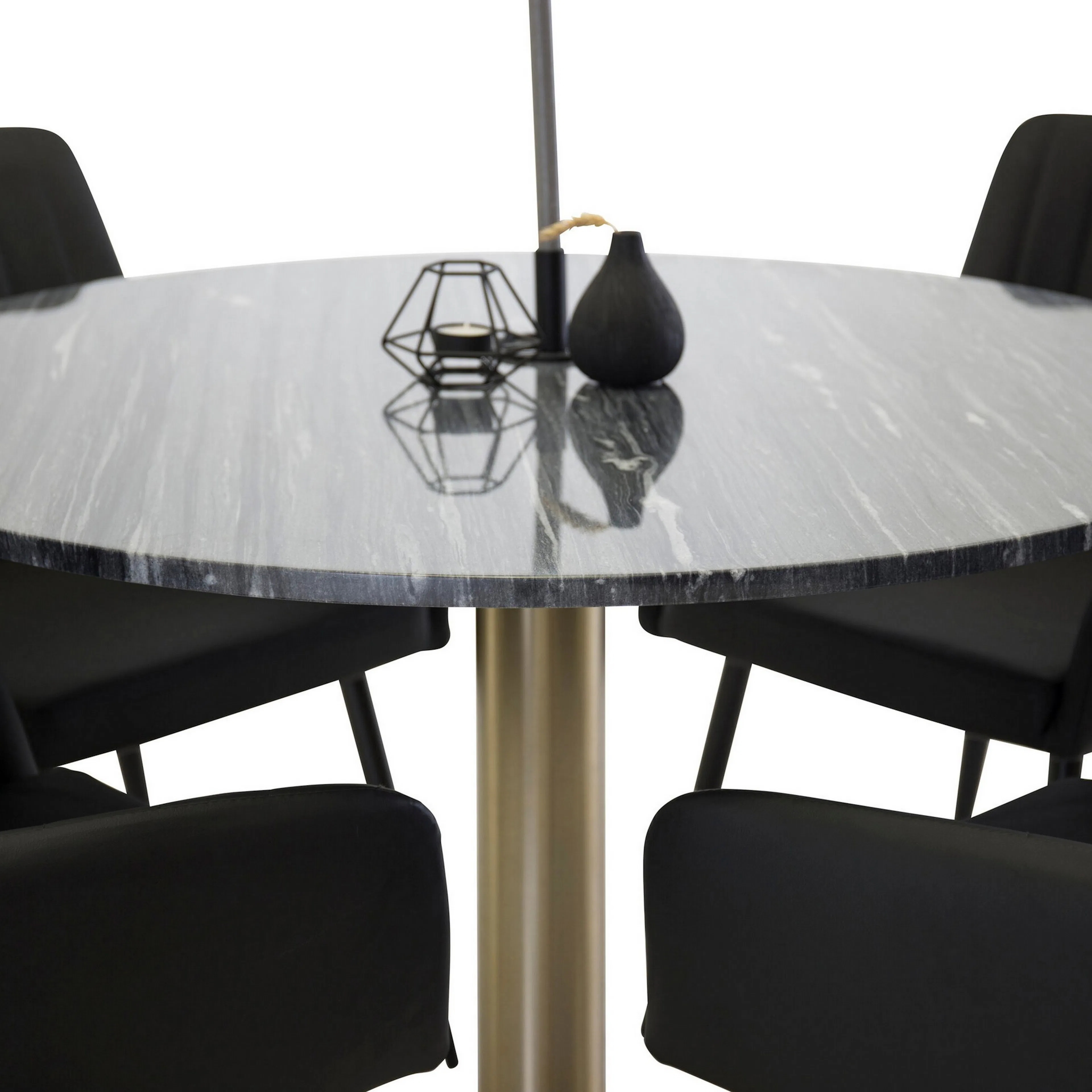 Spisegruppe Venture Home Estelle Rund med 4stk Comfort Stoler