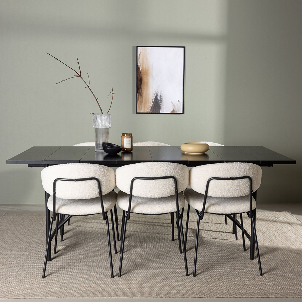 Spisegruppe Venture Home Astrid med 6 Chico Stoler