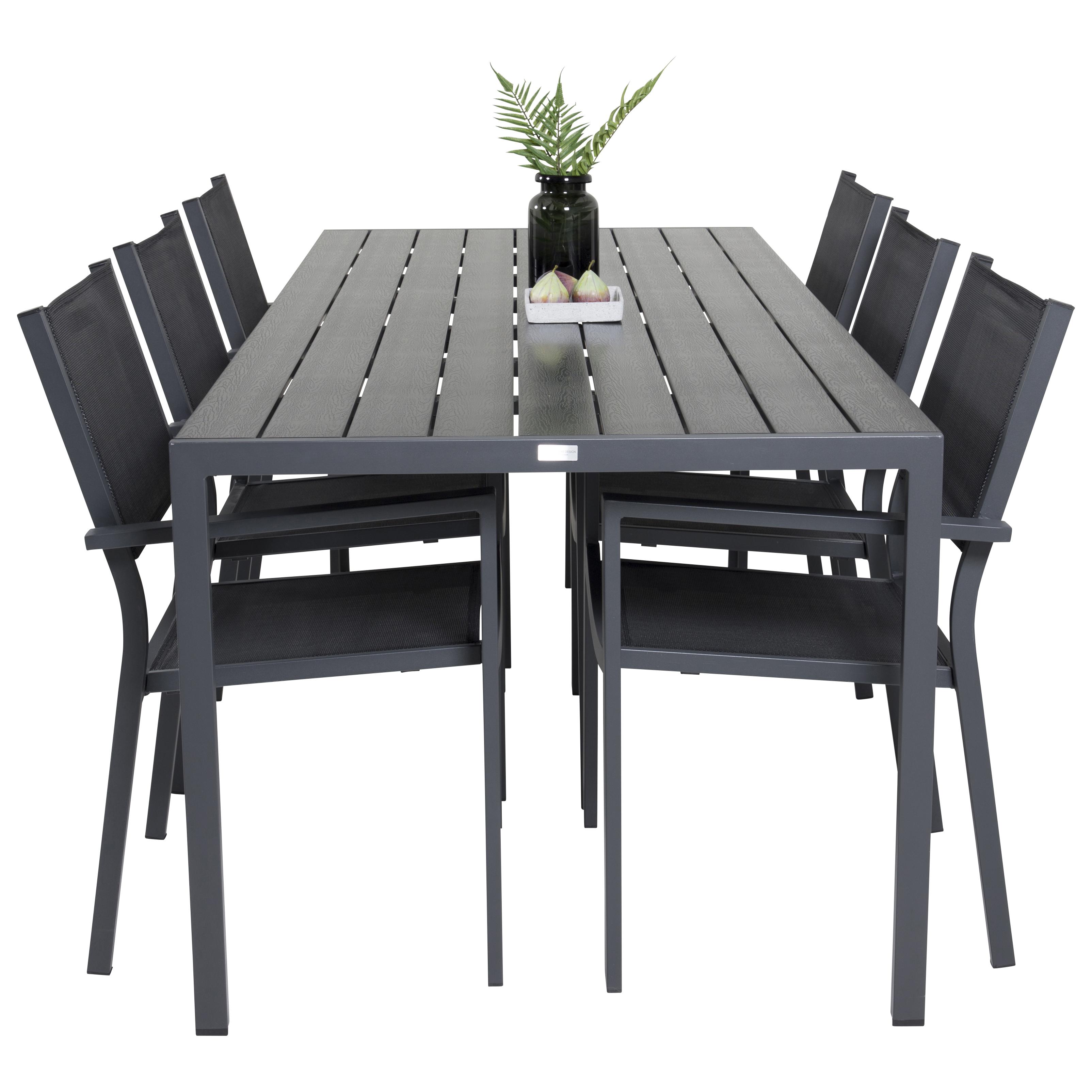 Spisegruppe Venture Home Bront 205 med 6 Copacabana Lenestoler