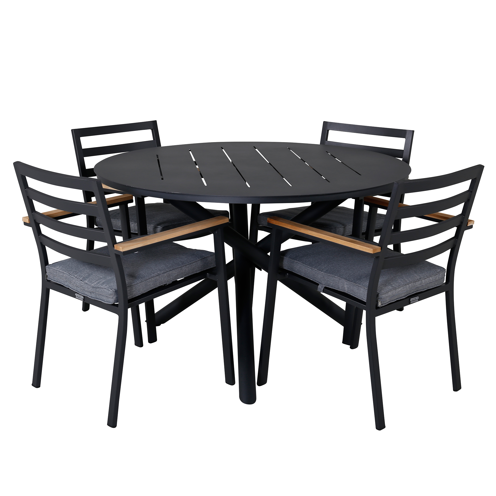 Spisegruppe Venture Home Ande med 4 Budy Spisestoler