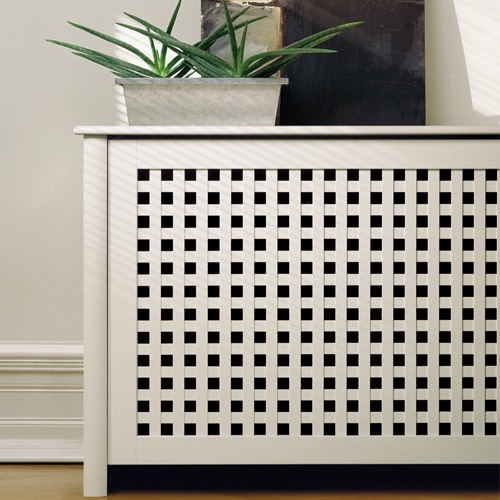 Radiatorskjuler Lundbergs Olivia Hvit