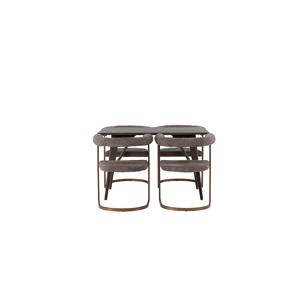 Spisegruppe Venture Home Kaseidon med 4 stk Morning Stoler