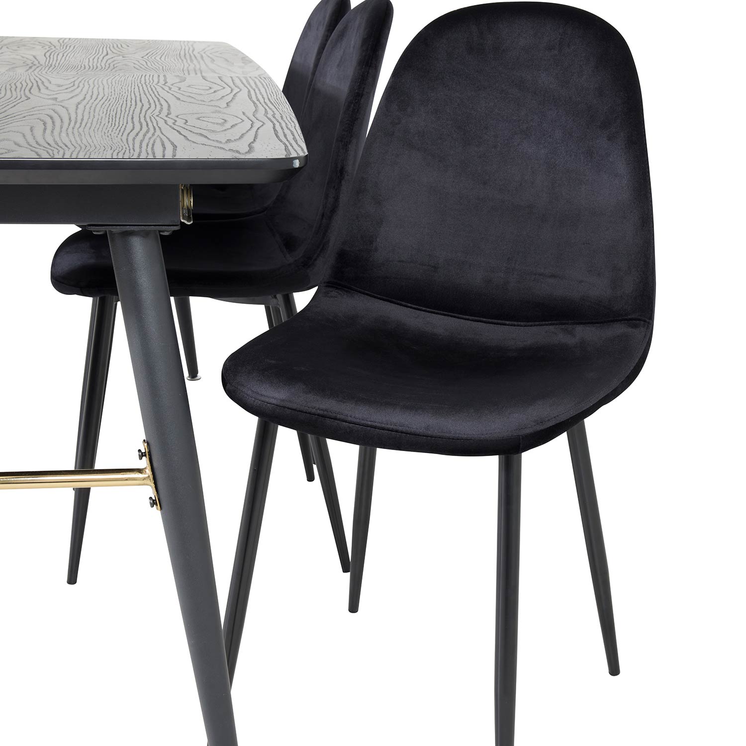 Spisegruppe Venture Home Gold med 6 Polar Stoler