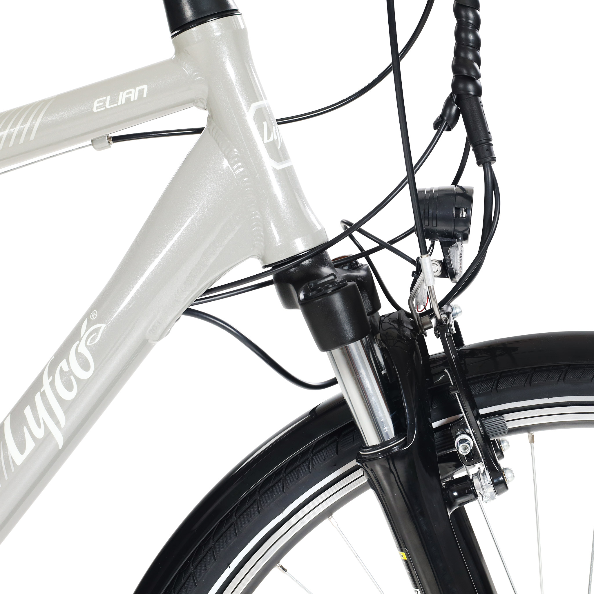 Elsykkel Lyfco Herre 28" - Elian 10,4 Ah Sølv