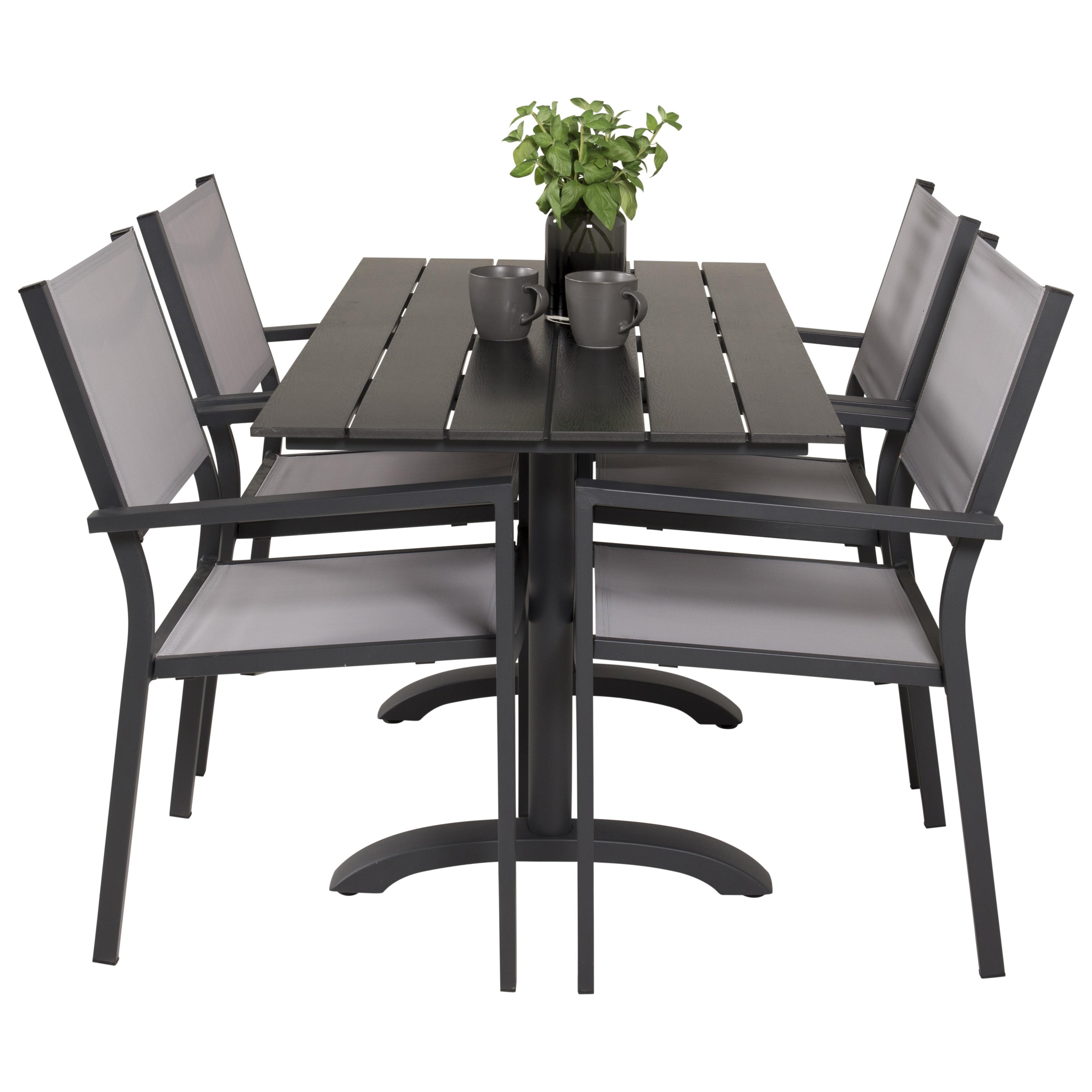 Cafégruppe Venture Home Dolly med 4 Copacabana Spisestoler