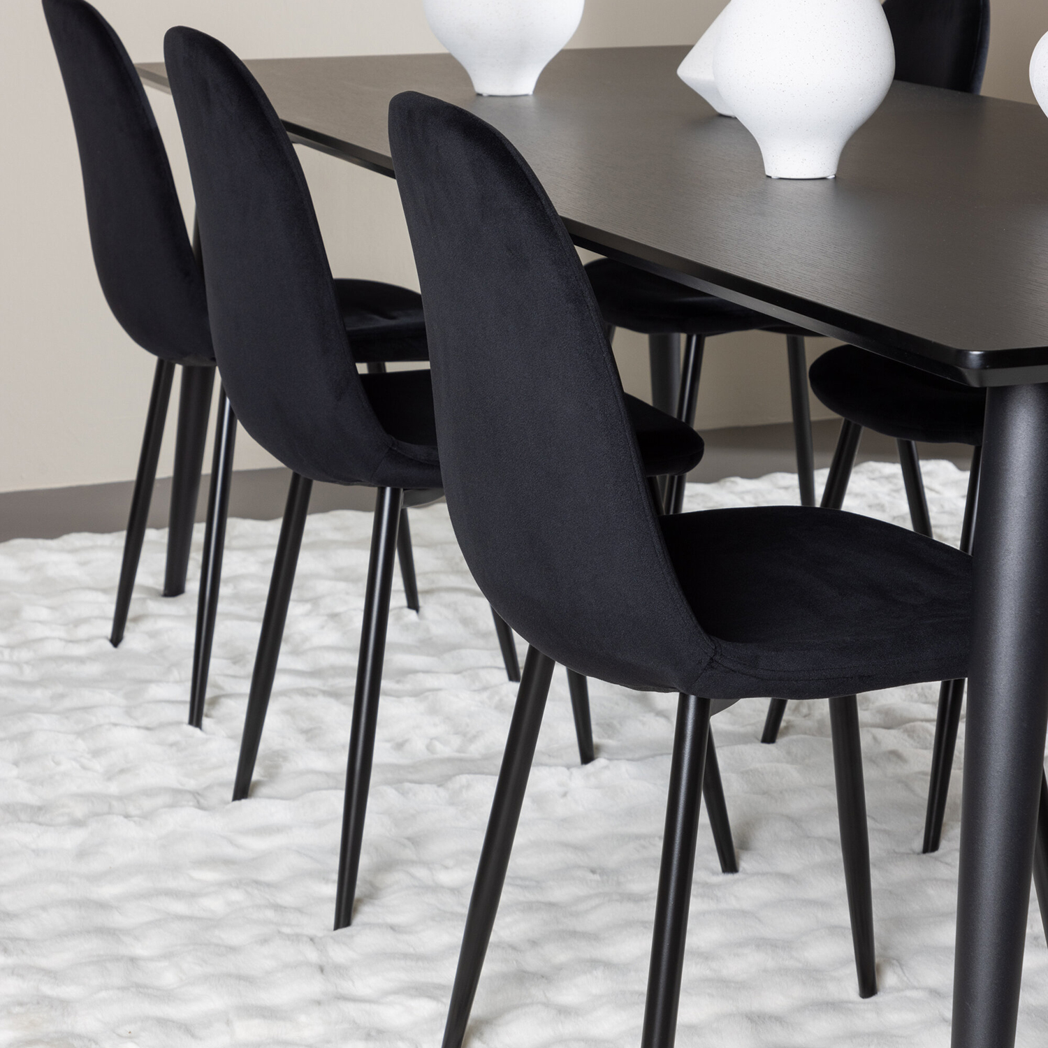Spisegruppe Venture Home Ellis 230 med 6 stk Polar Stoler Fløyel