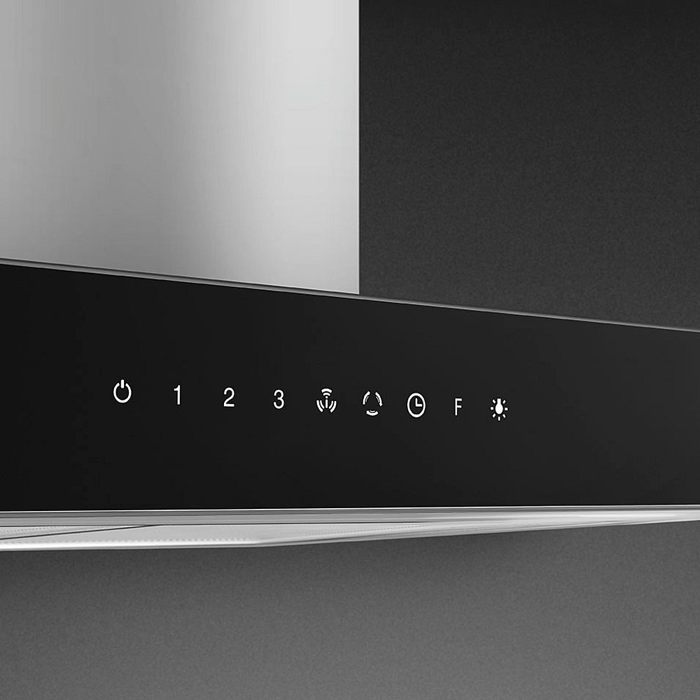 Fritthengende Kjøkkenvifte Smeg KBTI9L4VN Rustfri med LED-Belysning