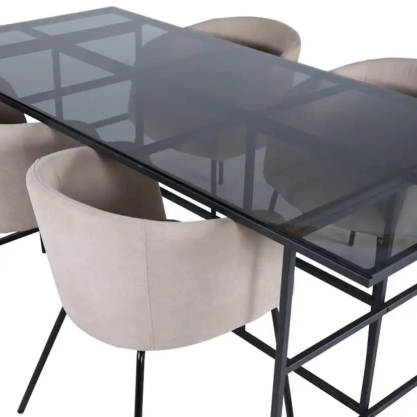 Spisegruppe Venture Home Lund Spisebord og Bergen Spisestol