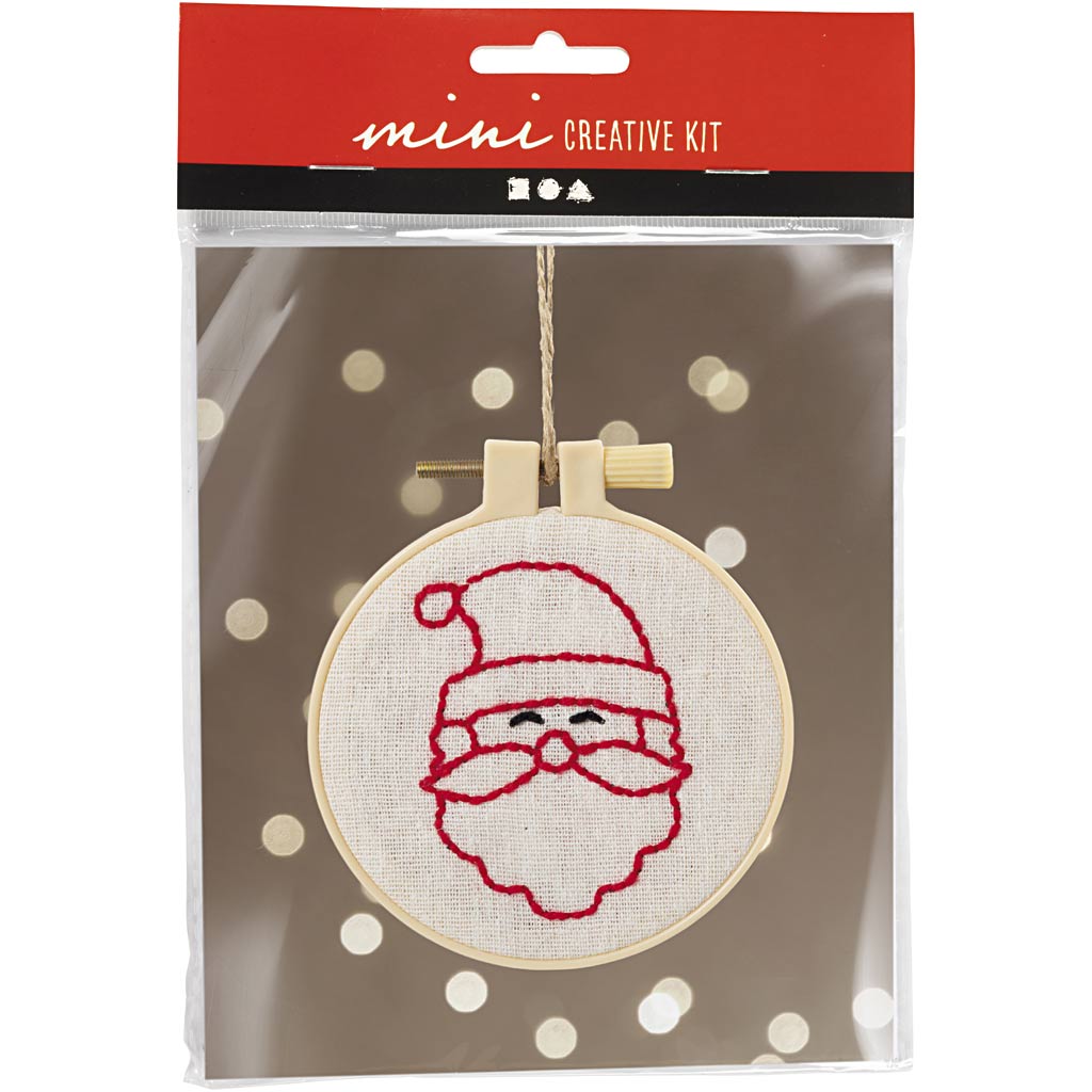 Brodering Creativ Company Mini DIY Kit Julenisse
