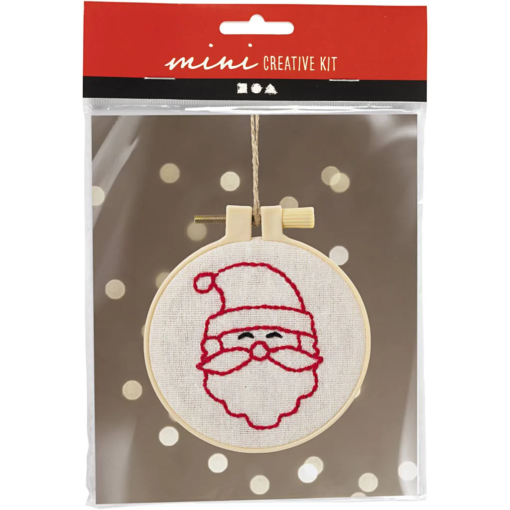Brodering Creativ Company Mini DIY Kit Julenisse