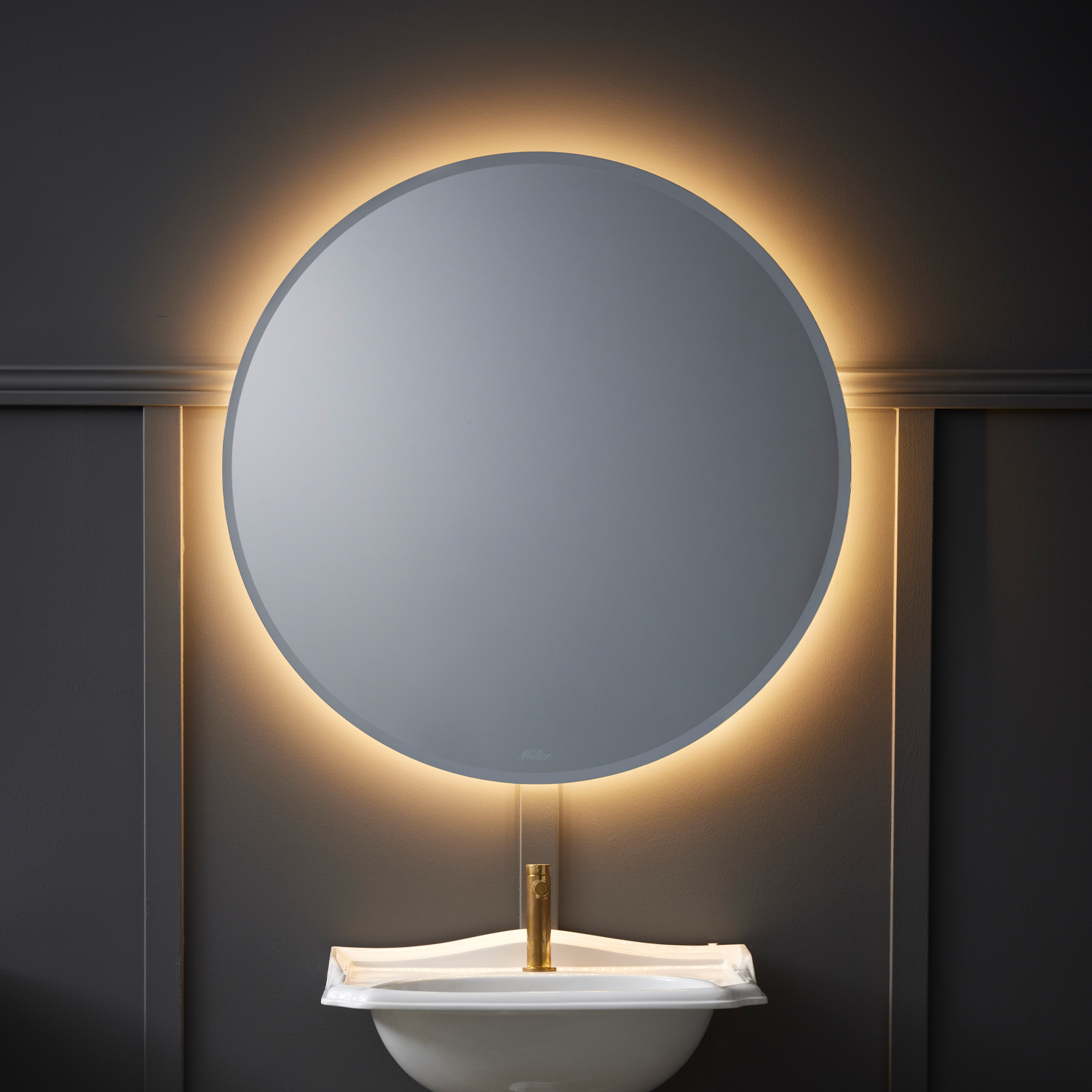 Badrumsspegel Miller Badrum Ambient Touch Classic Rund