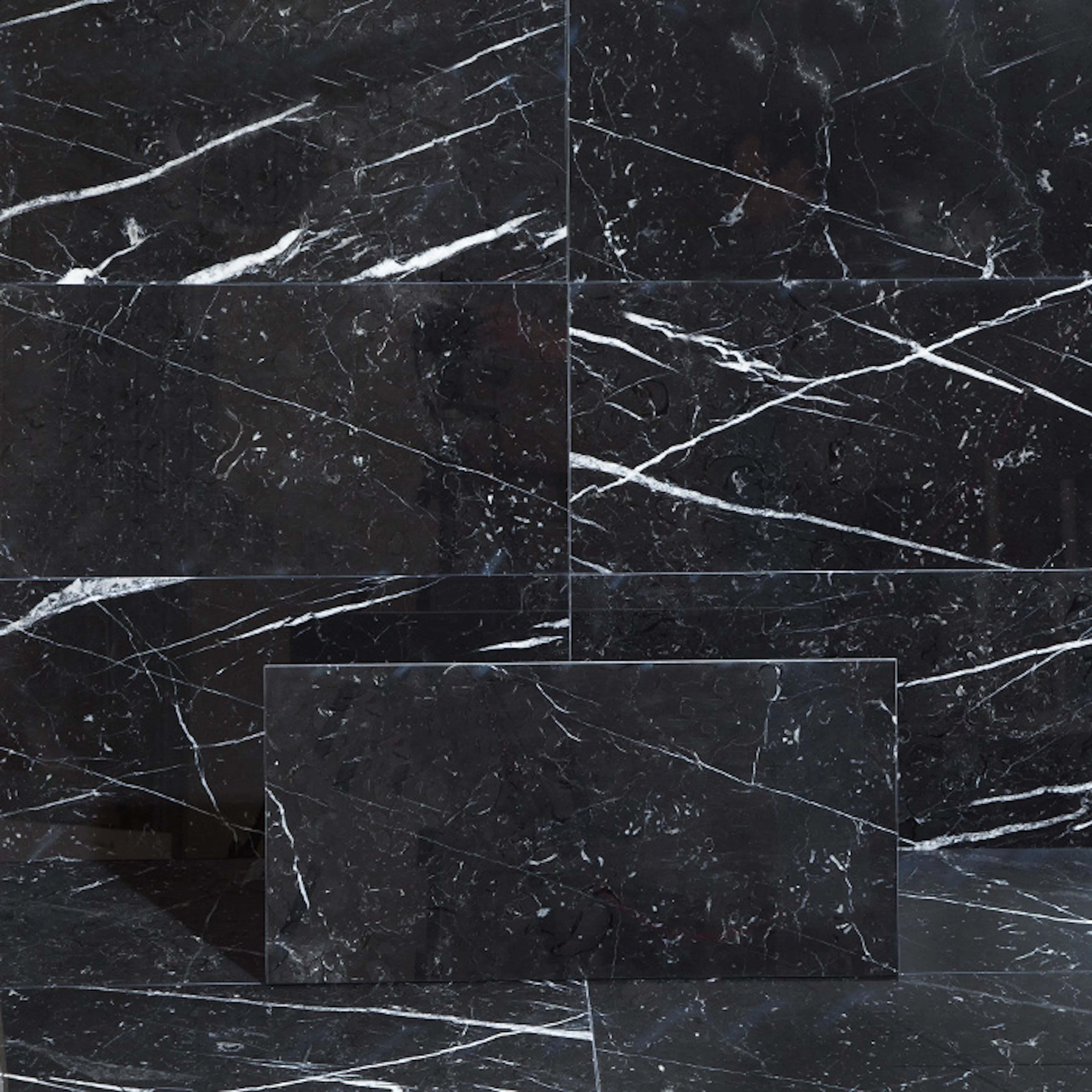 Marmor Arredo Nero Marquina Sort Polert 30x60 cm