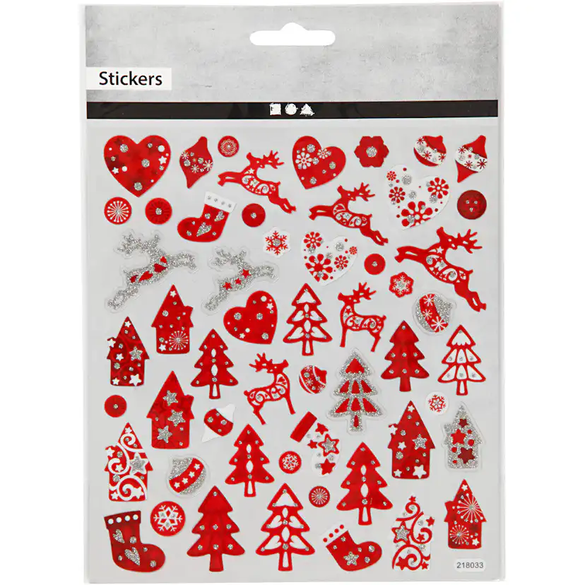 Klistremerker Creativ Company Jul 15x16,5 cm