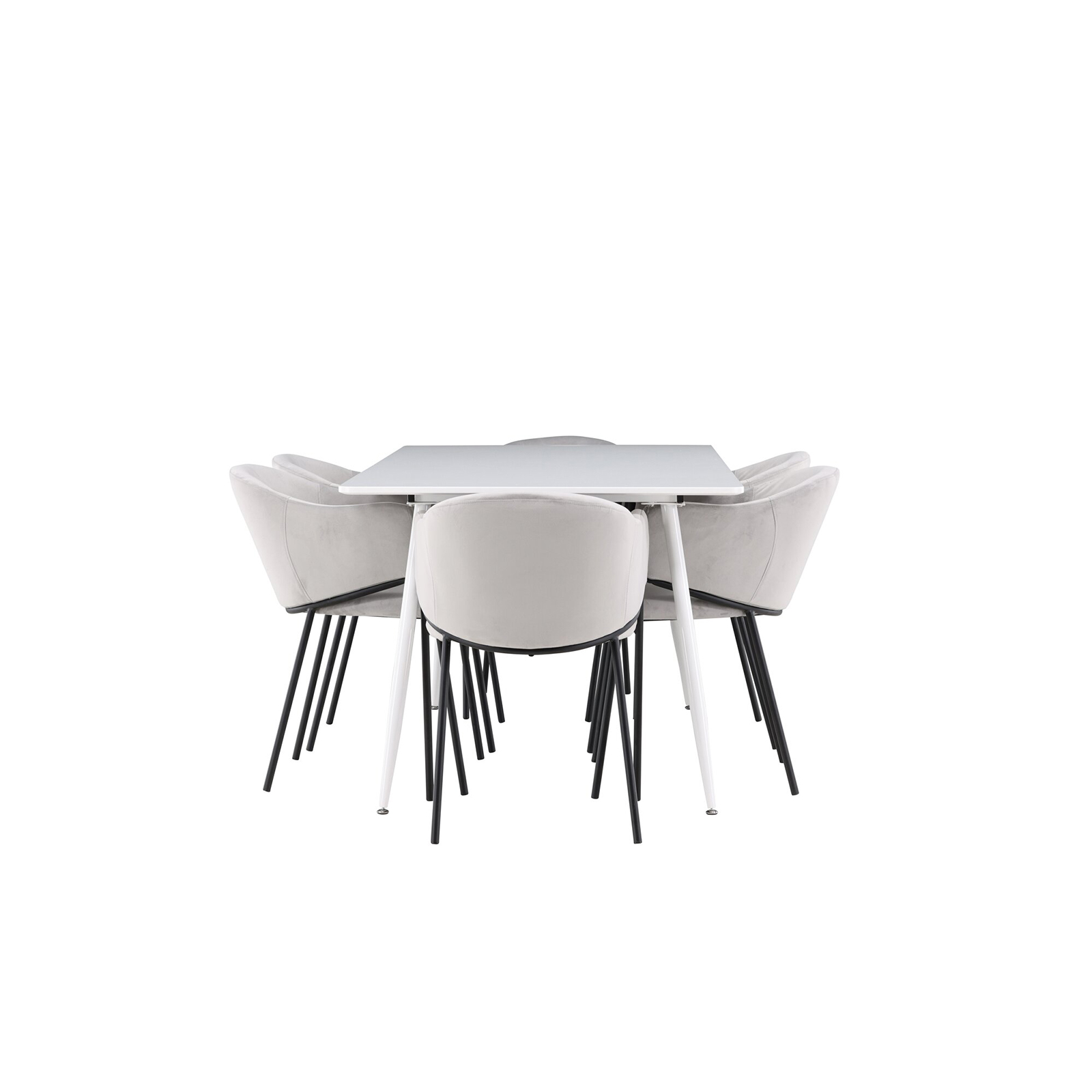 Spisegruppe Venture Home Silar 180 med 6 stk Evelina Stoler