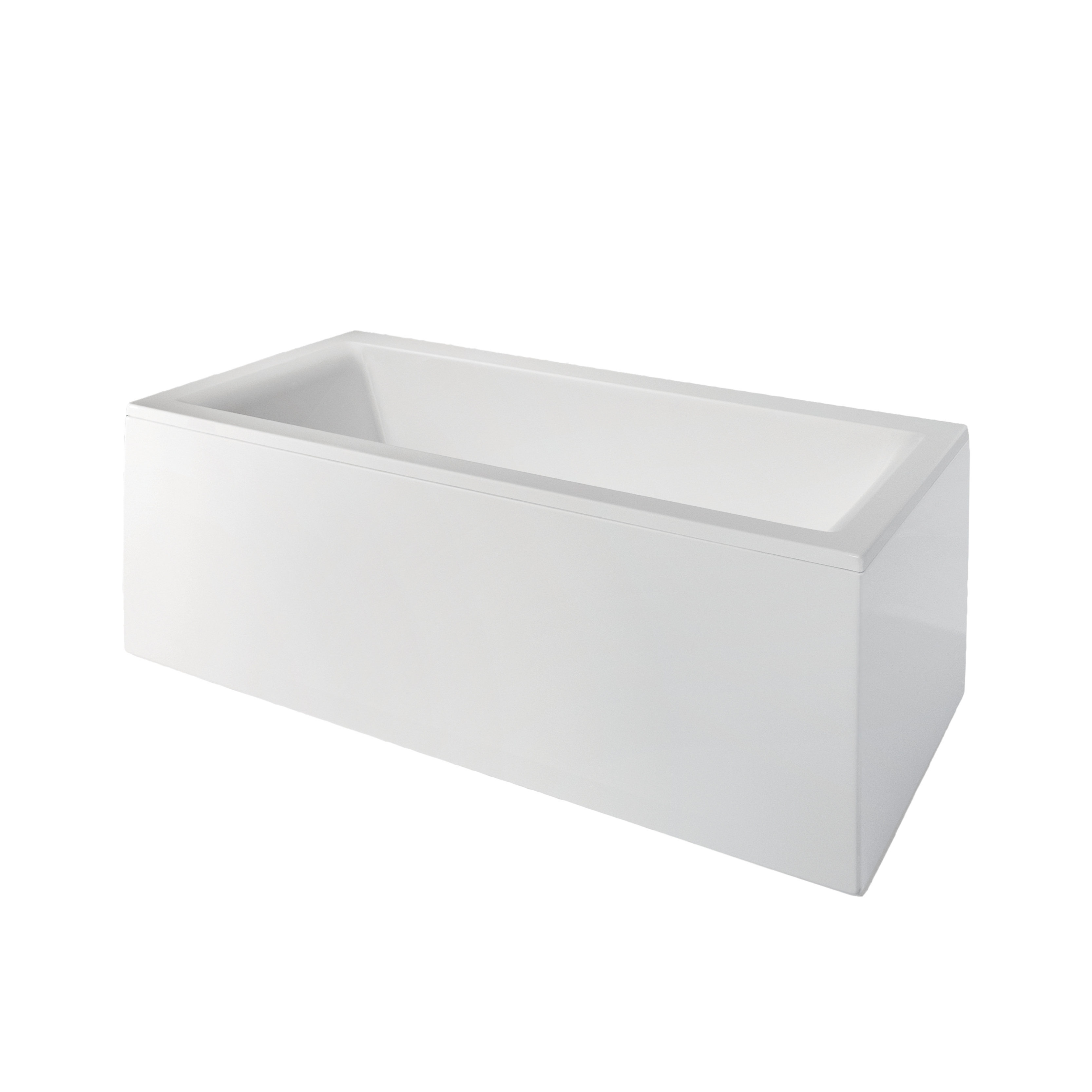 Badkar Borgholm 170 cm Standard U4 170 cm U4: Med Frontpanel, Sidopanel till höger, Sargblandare till höger