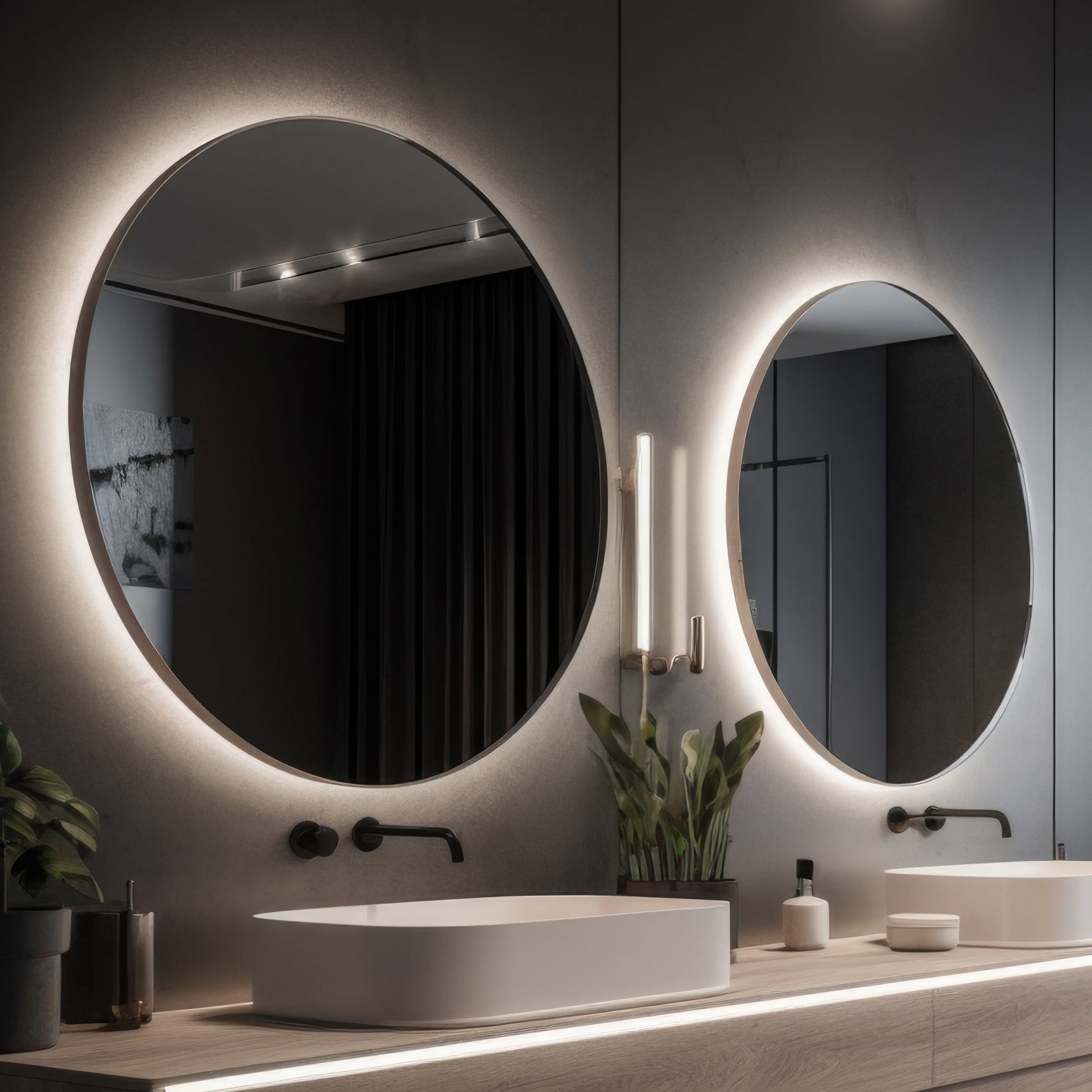 Speil Vidi Soft med LED-belysning