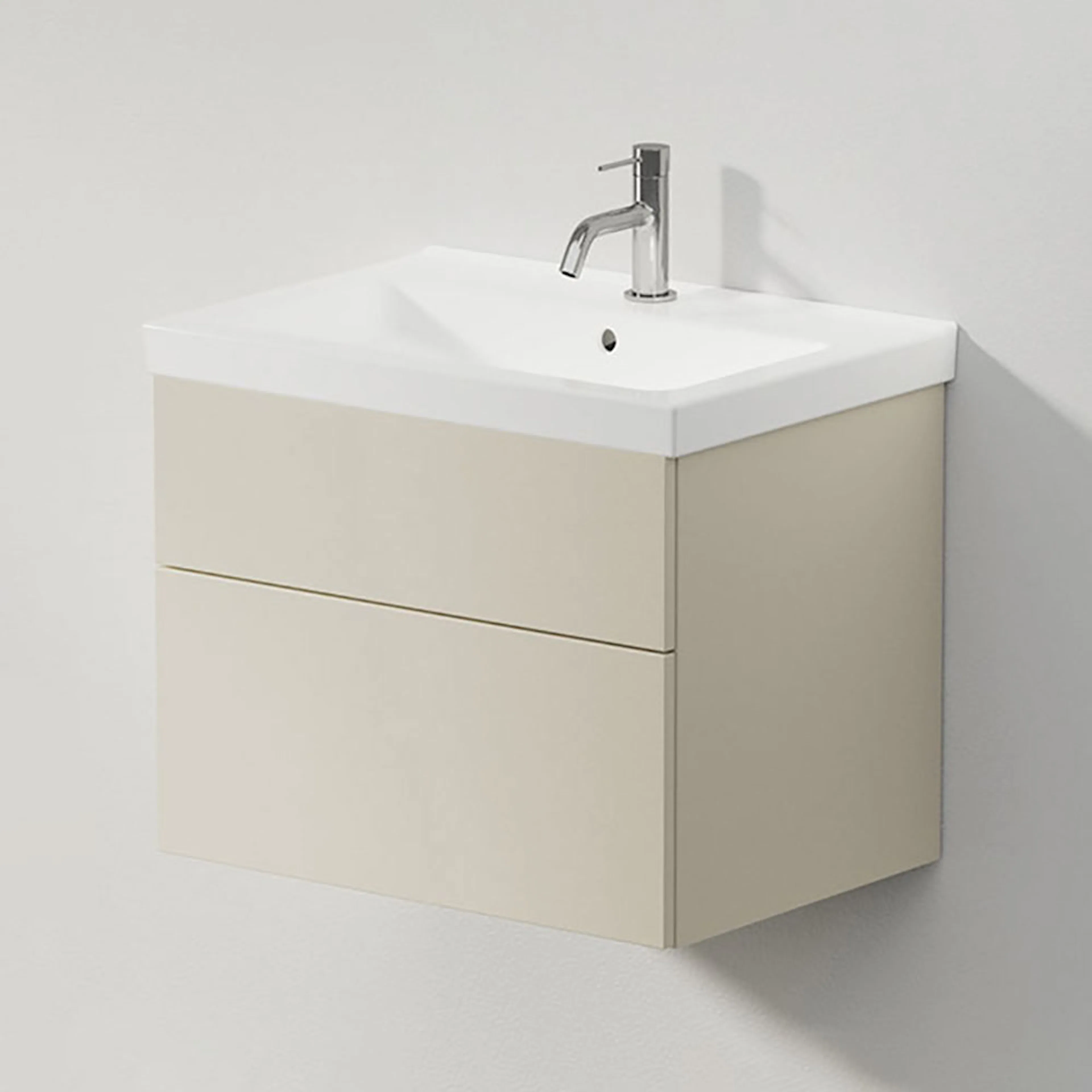 VISKAN Solid 60, Light Sand, 2 Lådor, 590x490x425 mm Bredd: 600 mm, Light Sand