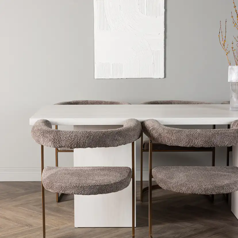 Spisegruppe Venture Home Olga med 6 Morning Stoler