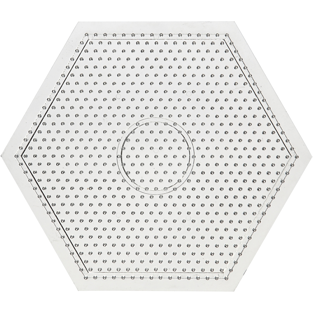 Perleplate Creativ Company Transparent Str 15x15 cm 1 Stk