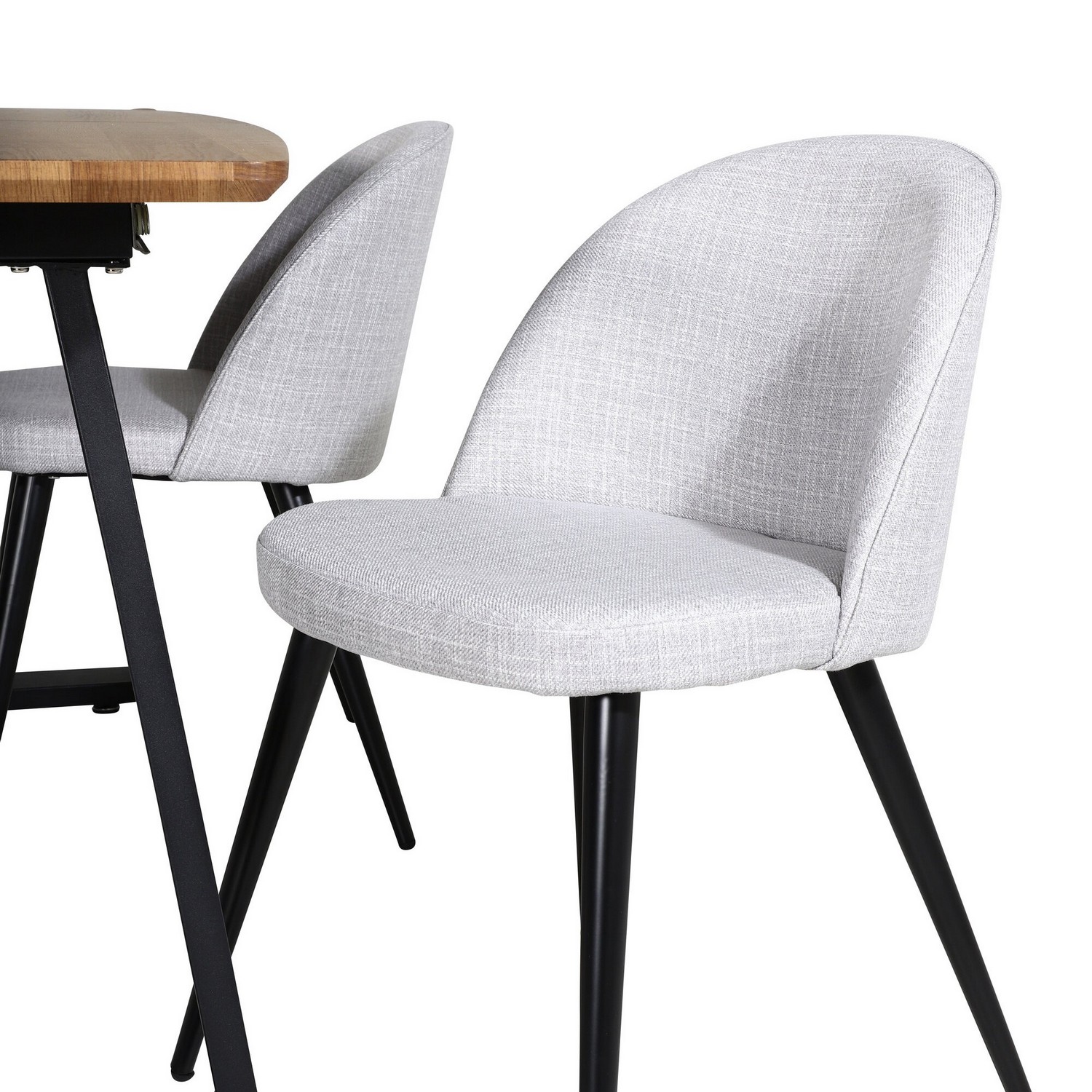 Spisegruppe Venture Home Ina med 4 Valentina Stoler Polyester