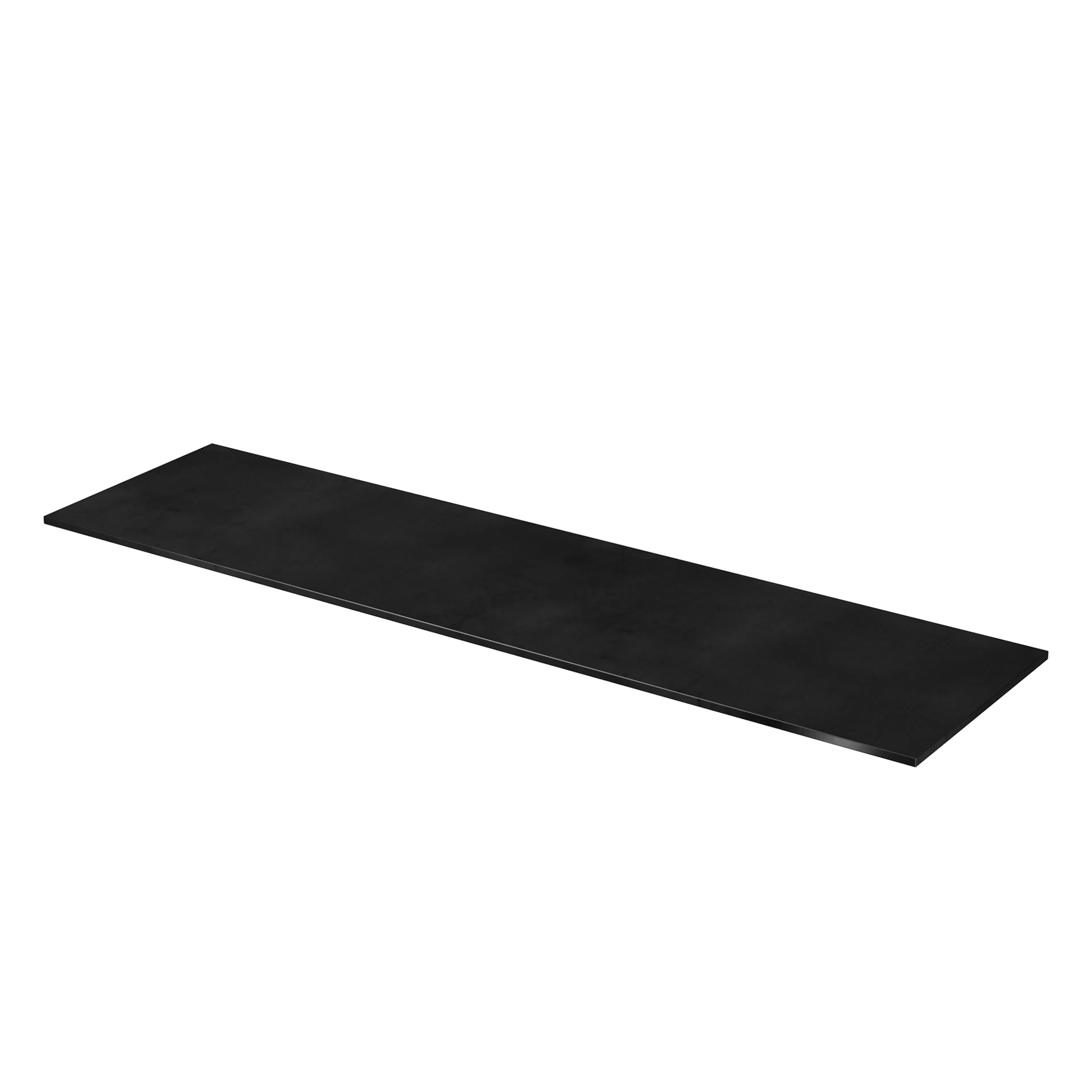 Benkeplate garasje sort matt 180x48 Bredde: 1800 mm