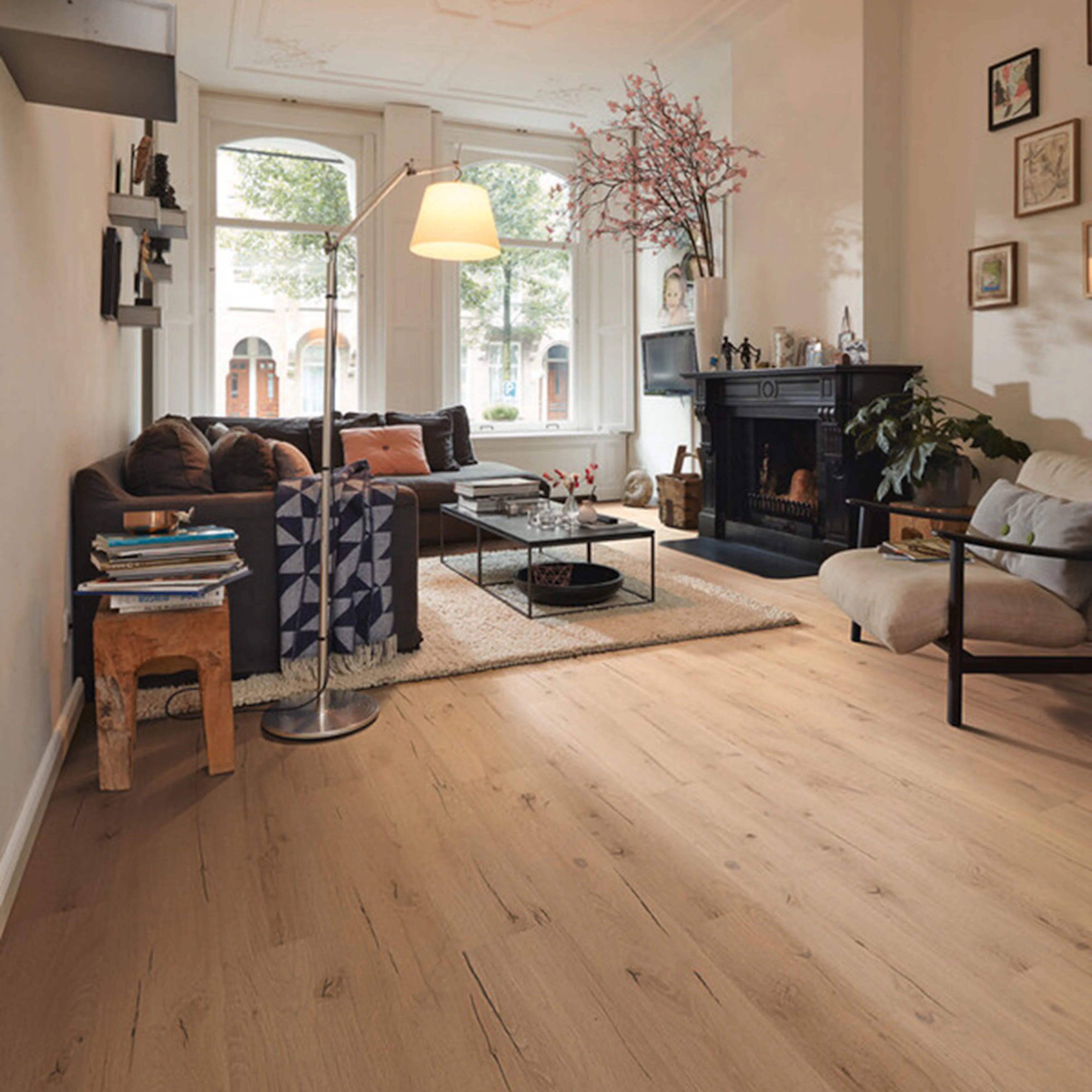 Laminatgulv Meister LC 55 S Light Cracked Oak 6258