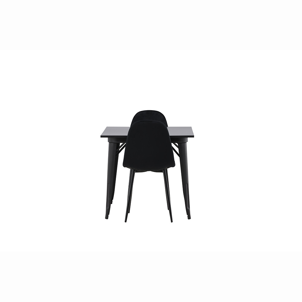 Spisegruppe Venture Home Tempe med 2 Polar Stoler Fløyel