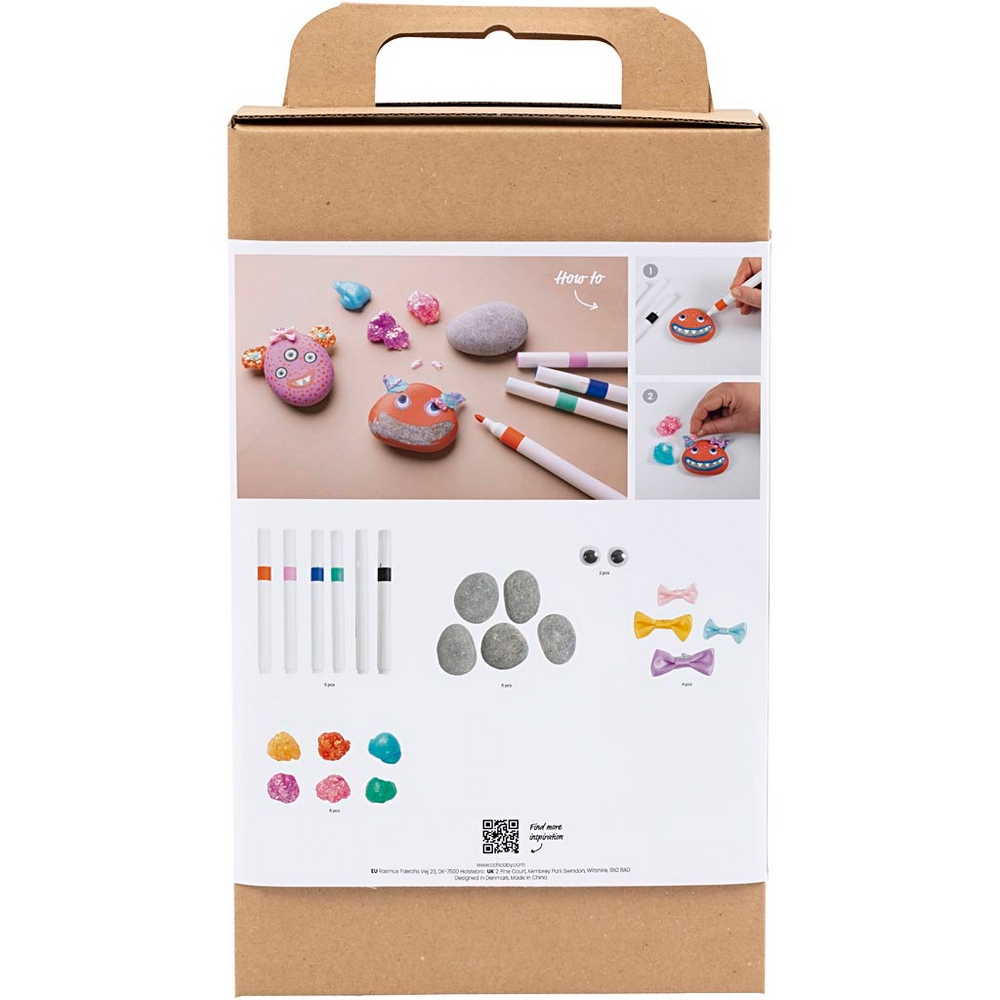 Hobbysett Creativ Company DIY Kit Steindekorasjon Monster
